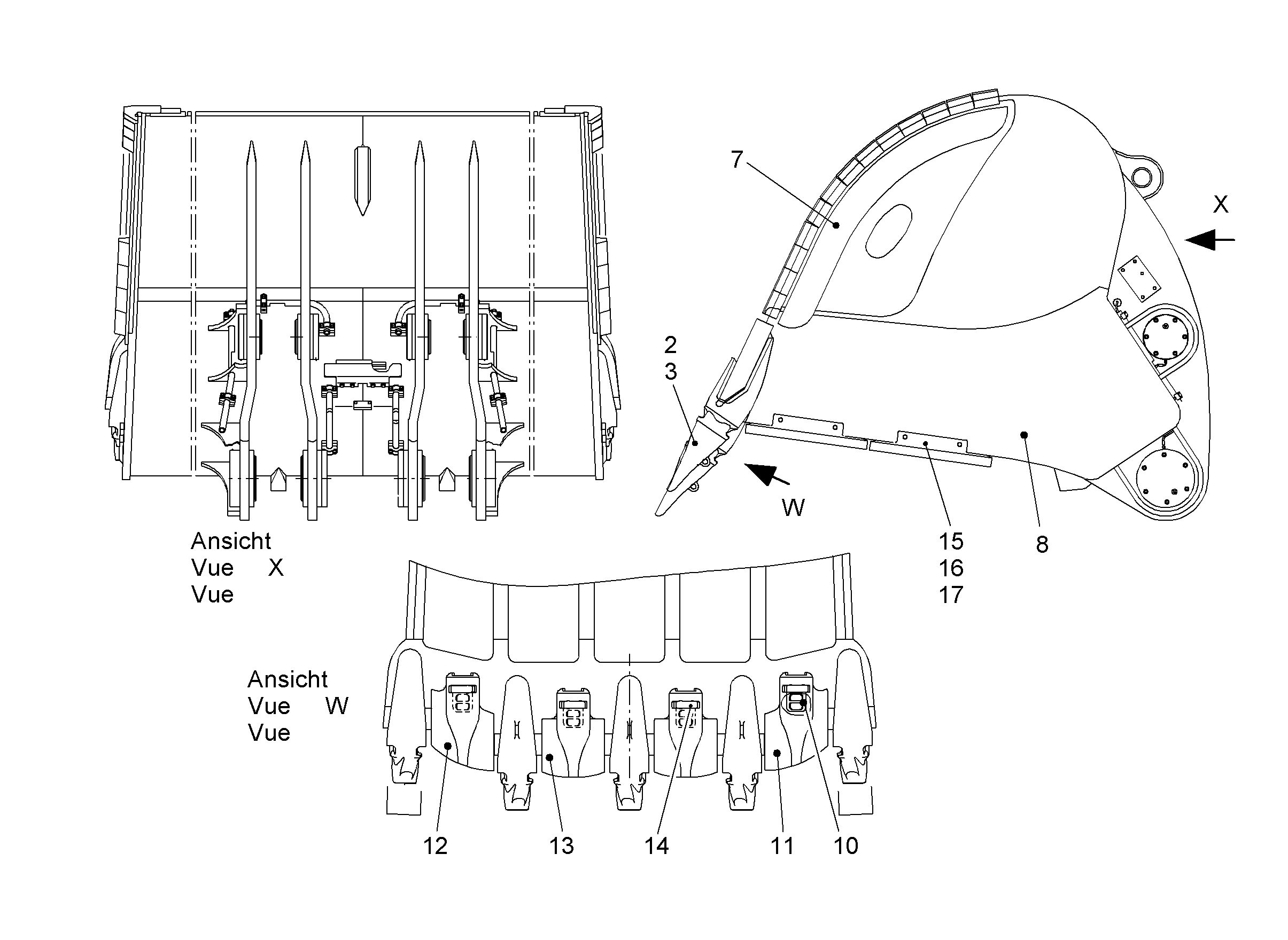 ЛОПАТА ОБРАТНАЯ HD 9016120 LIEBHERR