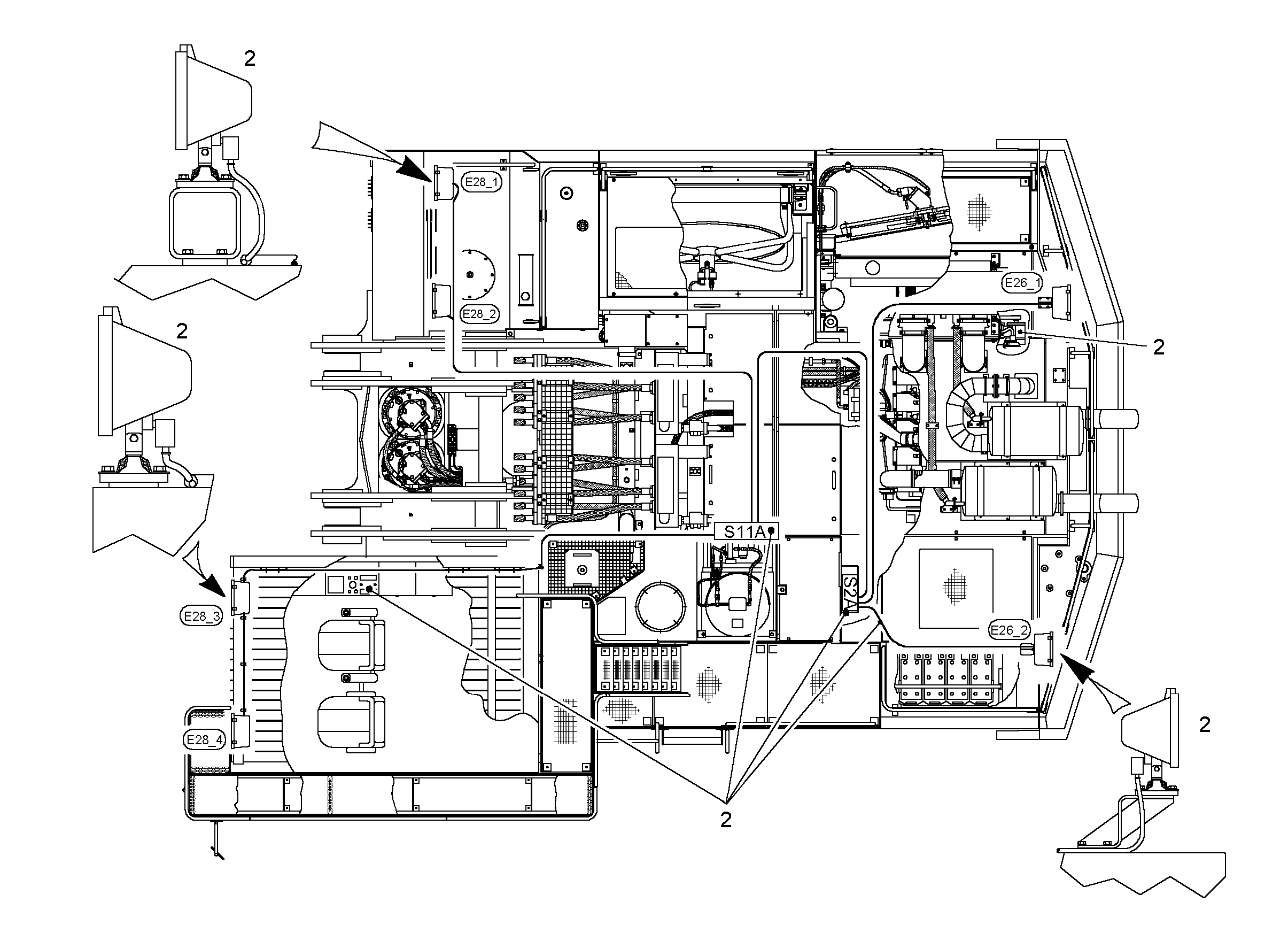 ПРОЖЕКТОР ДОП. 9014603 LIEBHERR