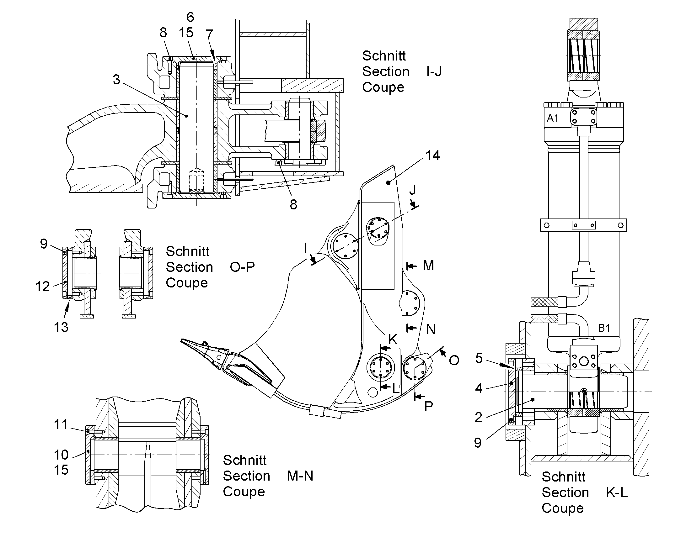 КОВШ, ЗАДНЯЯ СТОРОНА 9018119 LIEBHERR