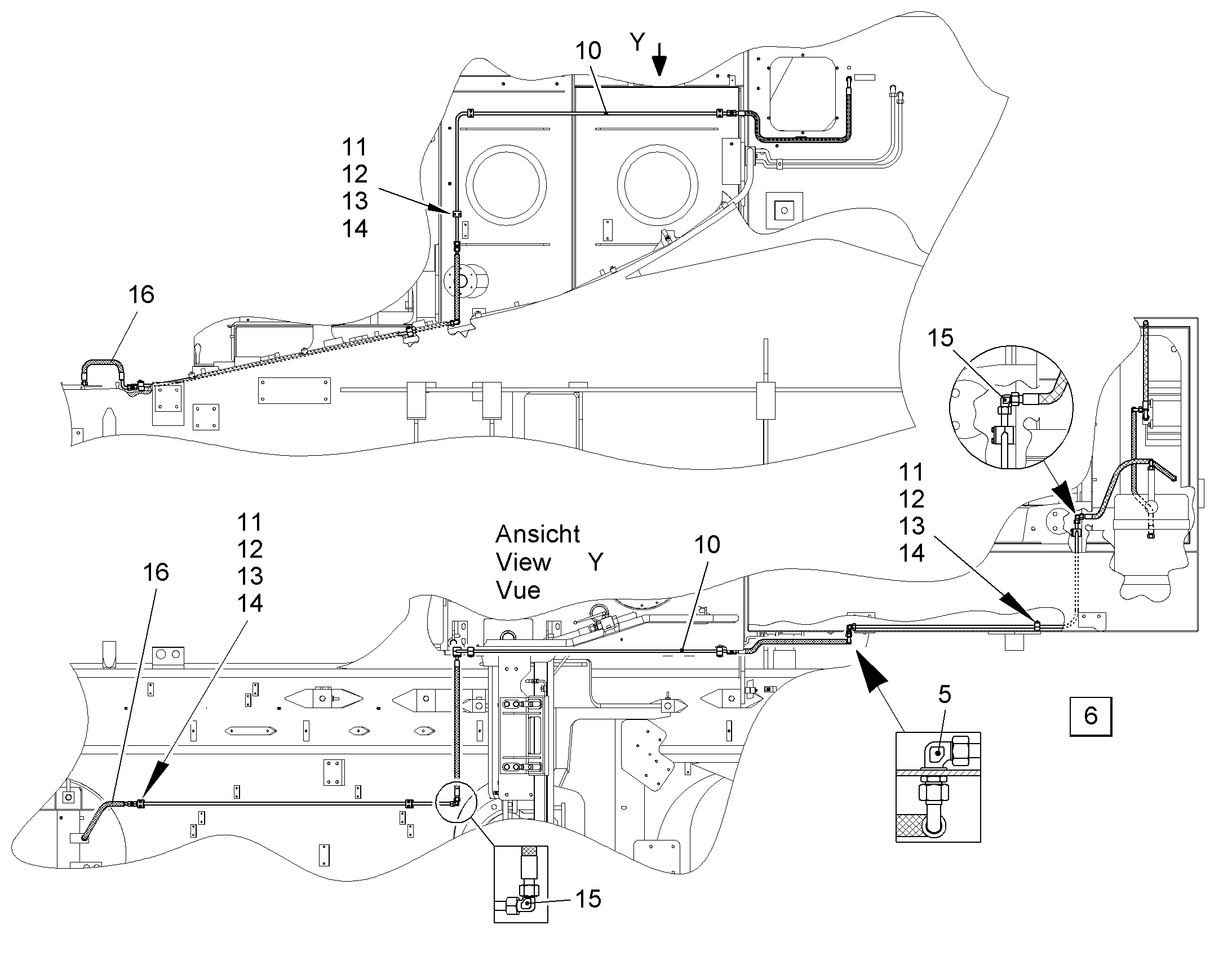 СМАЗОЧНАЯ ЛИНИЯ, КОМПЛЕКТ 9870741 LIEBHERR