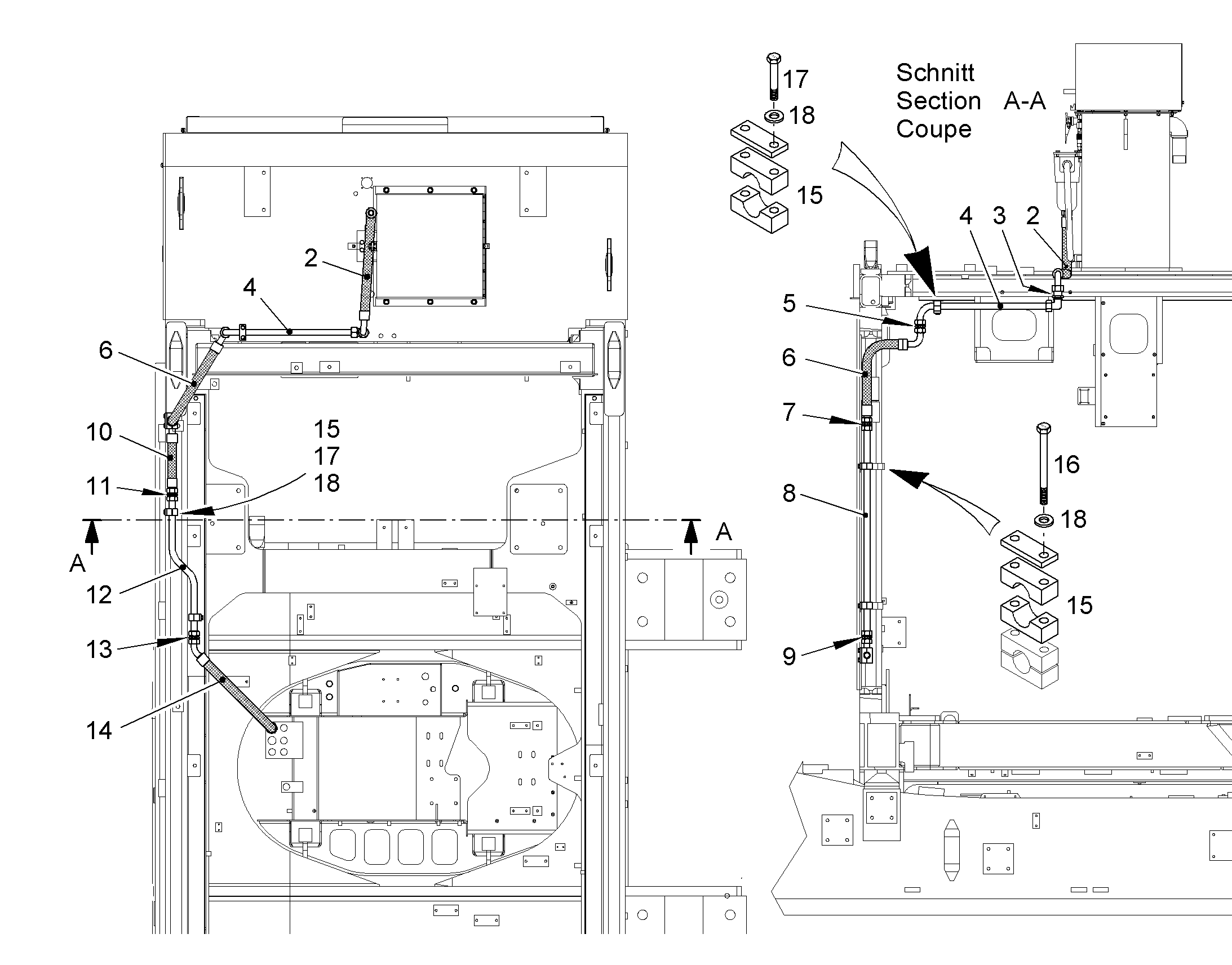ШЛАНГ МАСЛЯНЫЙ 25X280 10450046 LIEBHERR