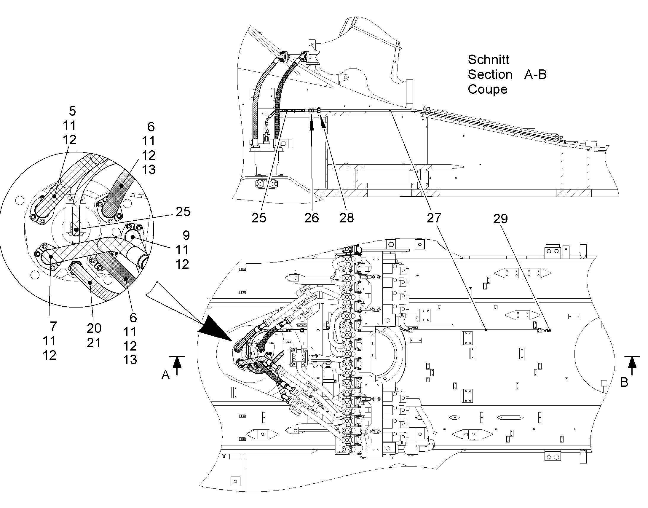 ШЛАНГ 12X850 10000897 LIEBHERR