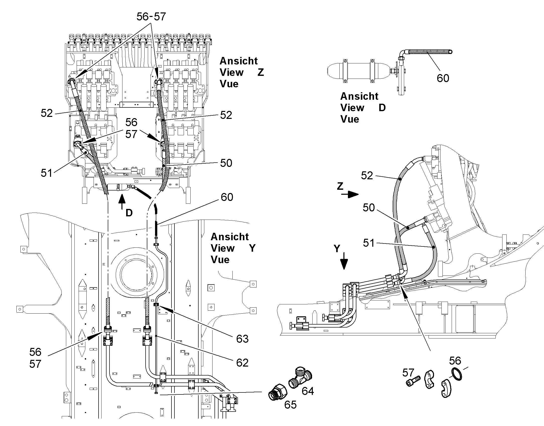 ШЛАНГ 20X680 10001231 LIEBHERR