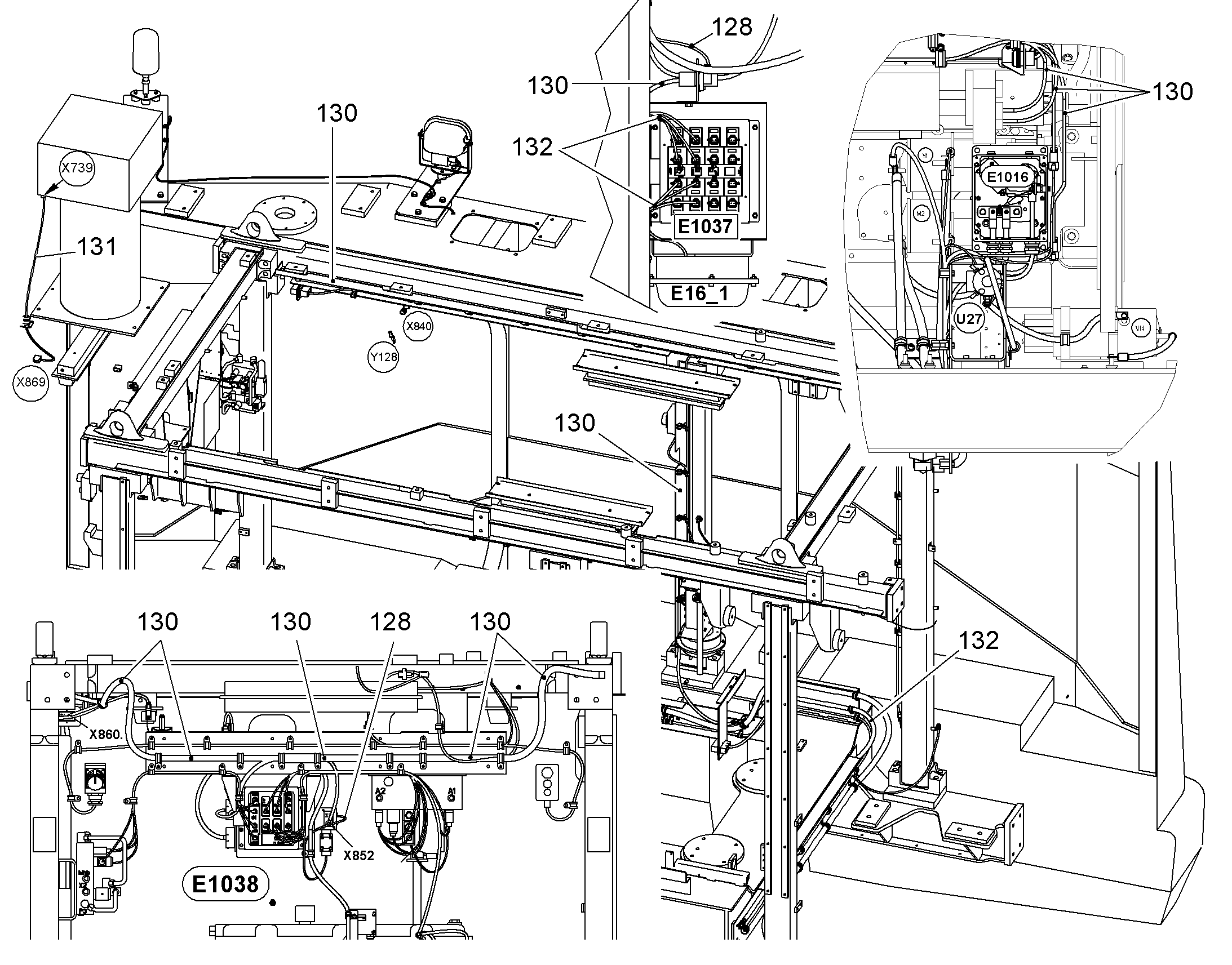 КОМПЛЕКТ КАБЕЛЕЙ 10084840 LIEBHERR