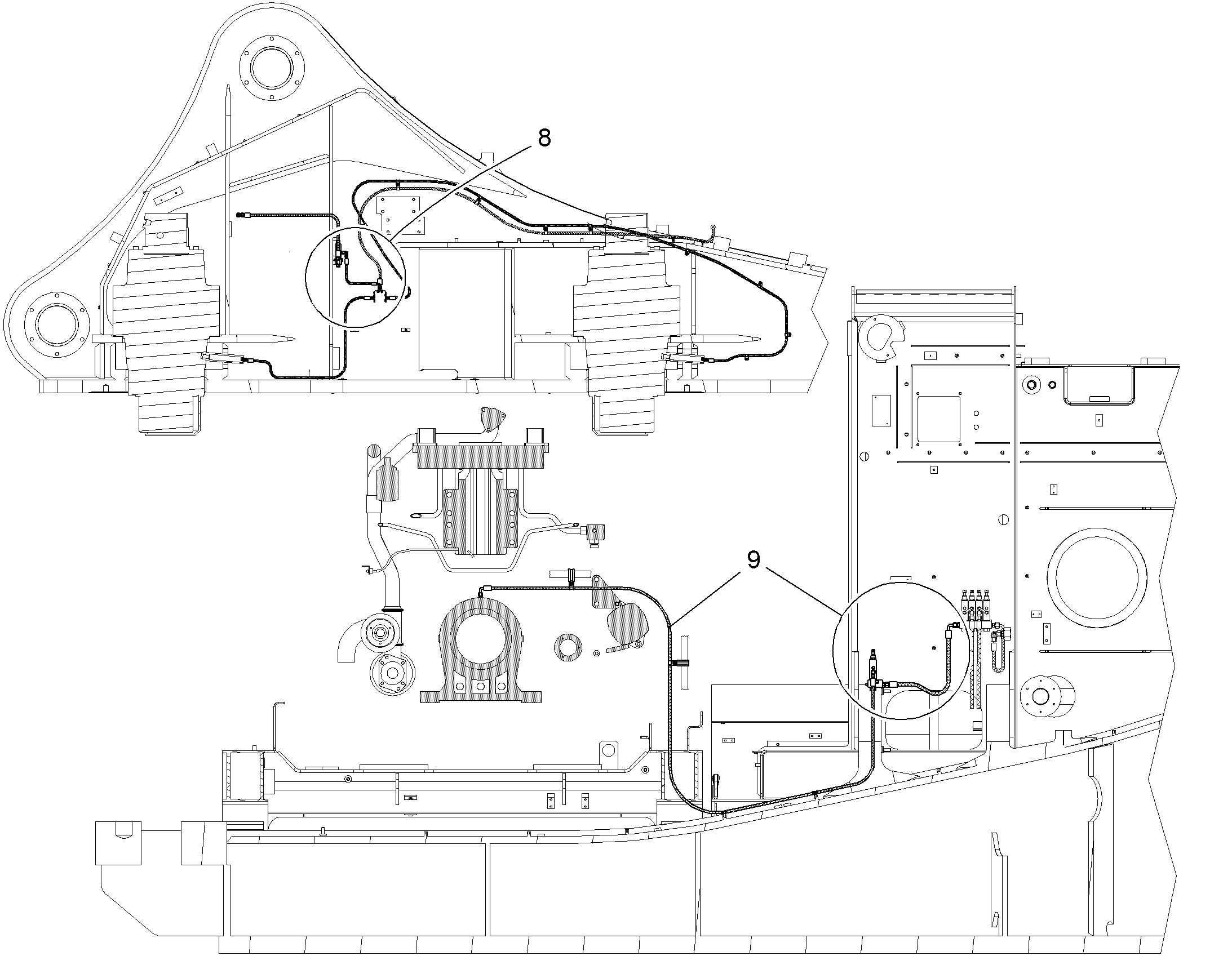 К-Т ДЕТАЛЕЙ СИСТЕМЫ СМАЗКИ F.DREHWERKSWELLENLAGER 10016993 LIEBHERR
