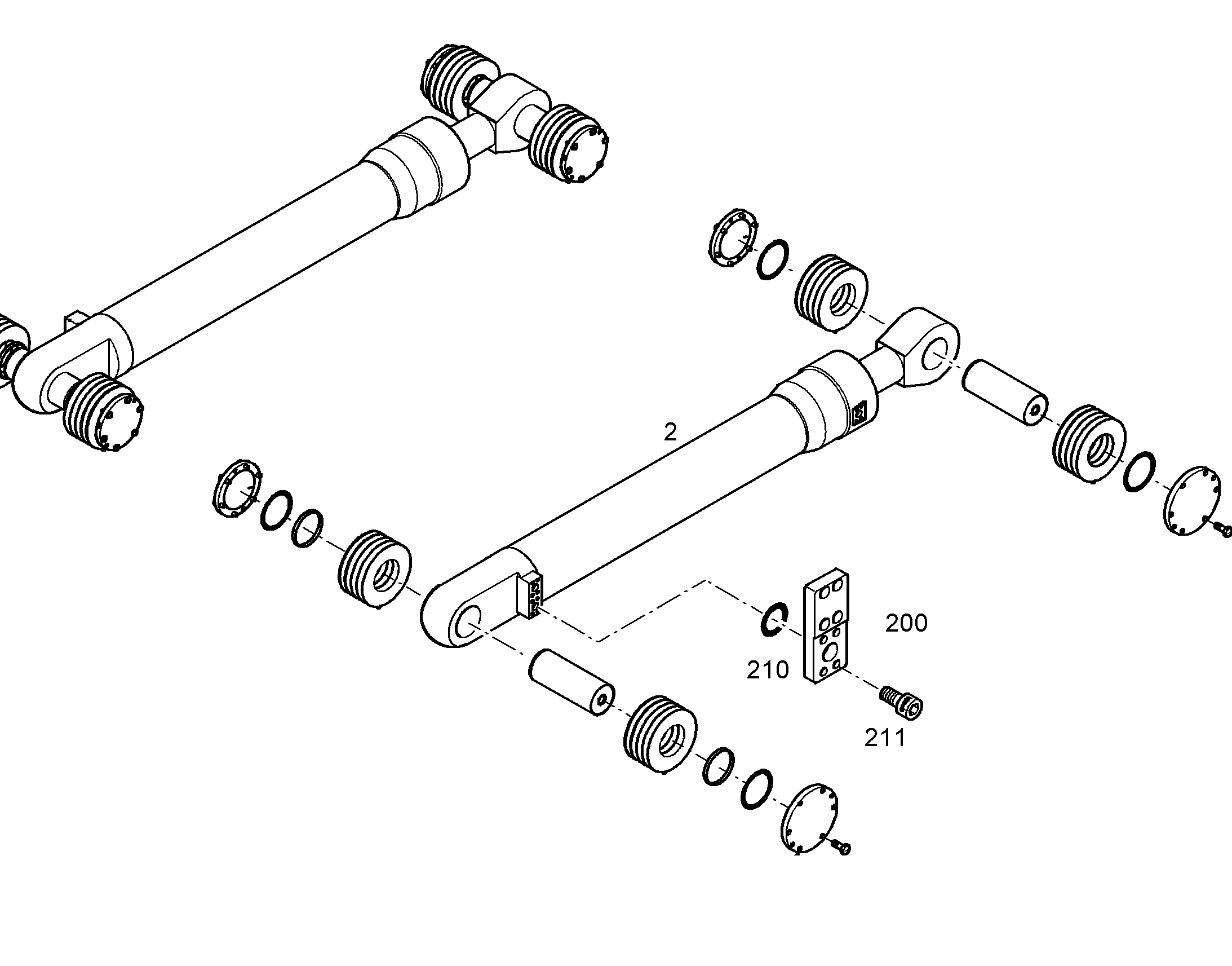 РЕКОНСТР.- ПОДЪЕМ.ЦИЛИНДР 10055205 LIEBHERR