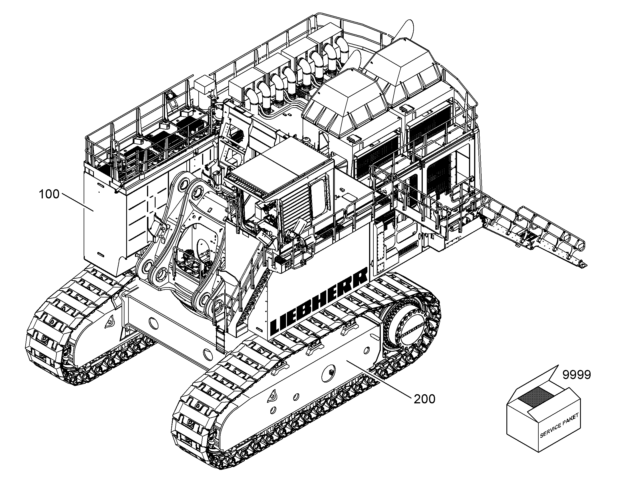 ШАССИ, КОМПЛЕКТ 13343485 LIEBHERR