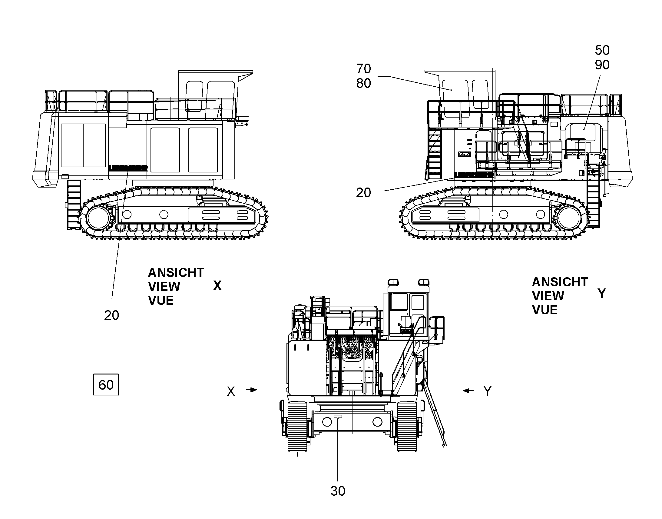 ТАБЛИЧКИ НИЖНЯЯ ТЕЛЕЖКА 10397751 LIEBHERR
