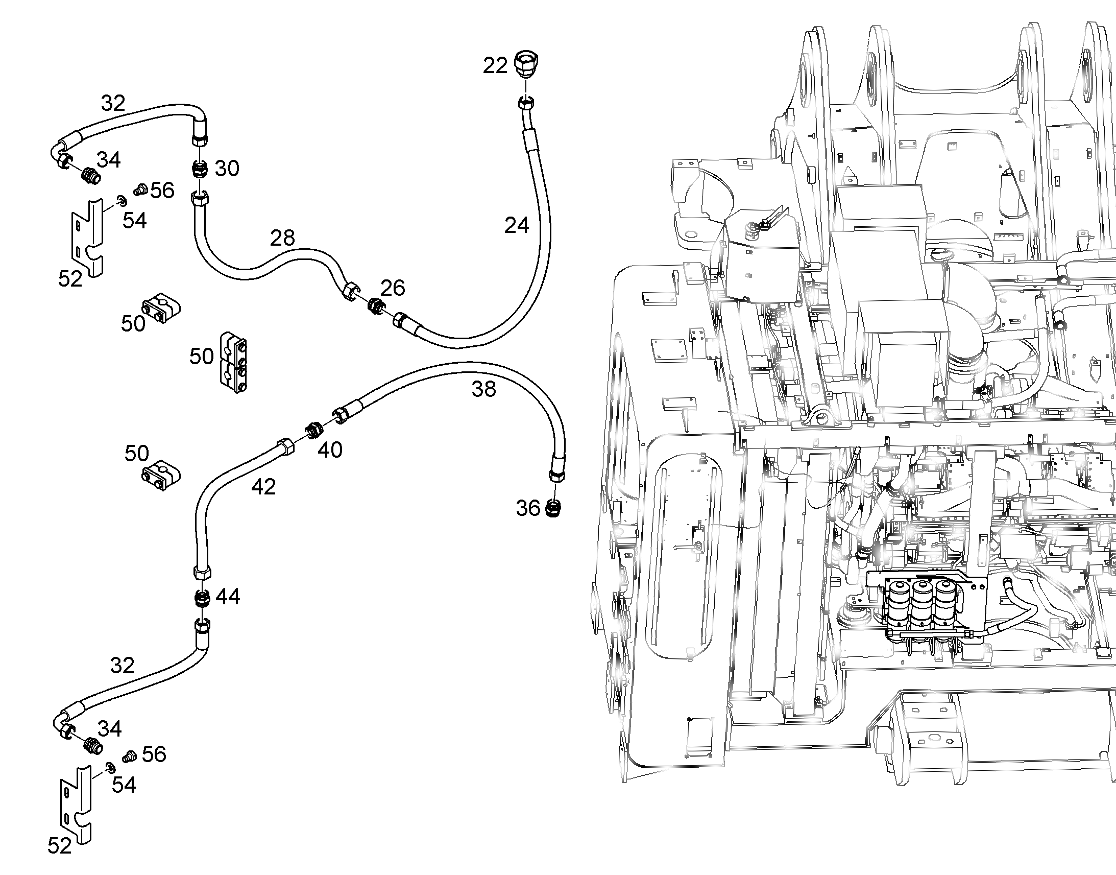 ШЛАНГ ТОПЛИВНЫЙ 20X850 10001431 LIEBHERR