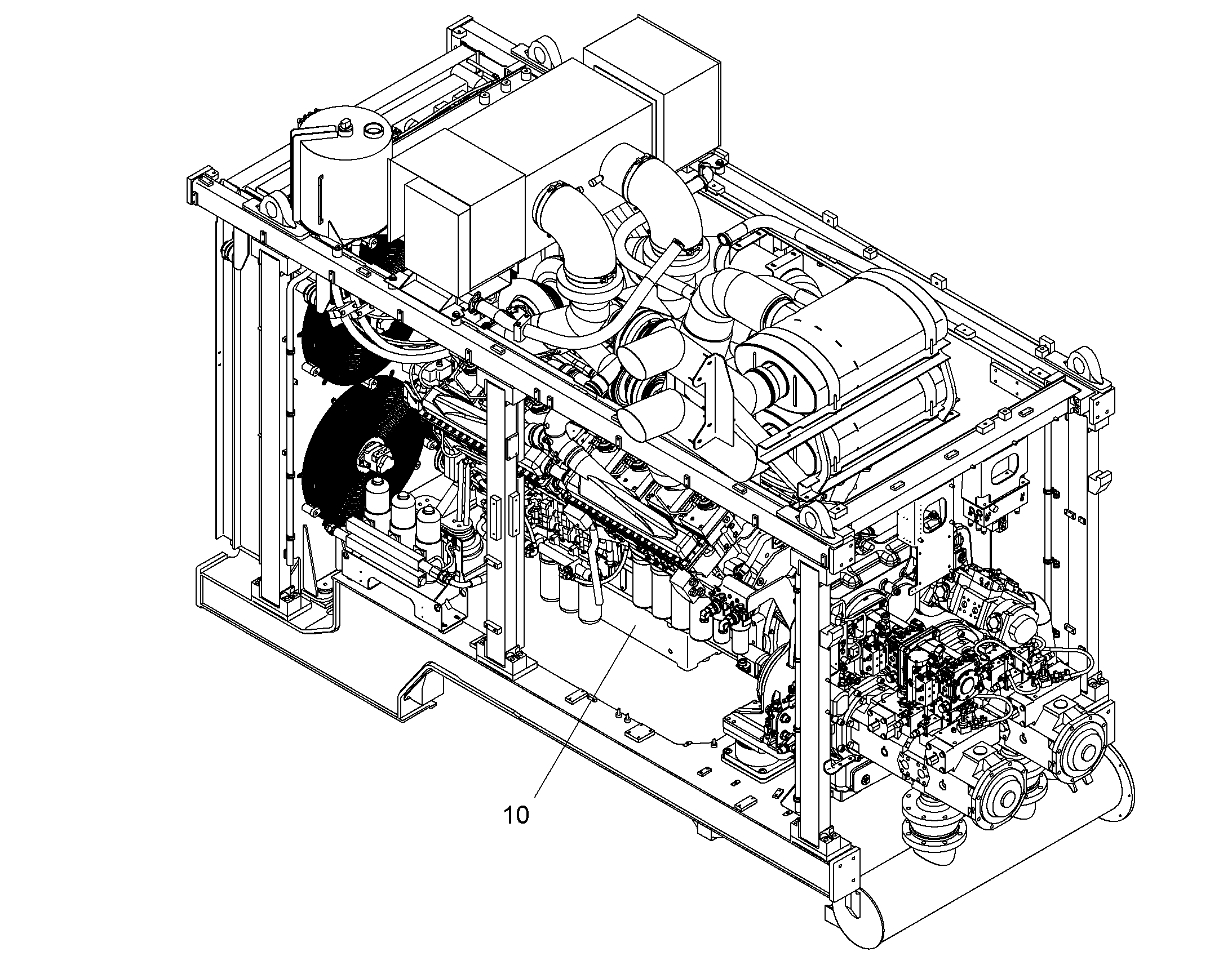 ДВИГАТЕЛЬ ДИЗЕЛЬНЫЙ QSK50-C 2S 1250 kW 11113806 LIEBHERR