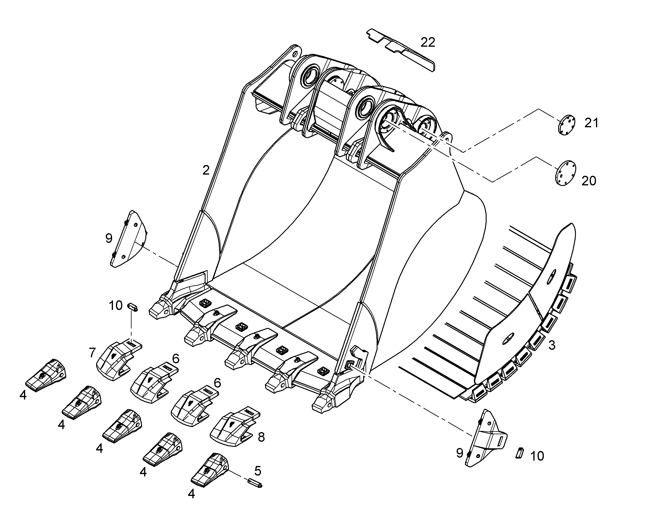 ЛОПАТА ОБРАТНАЯ 11851950 LIEBHERR