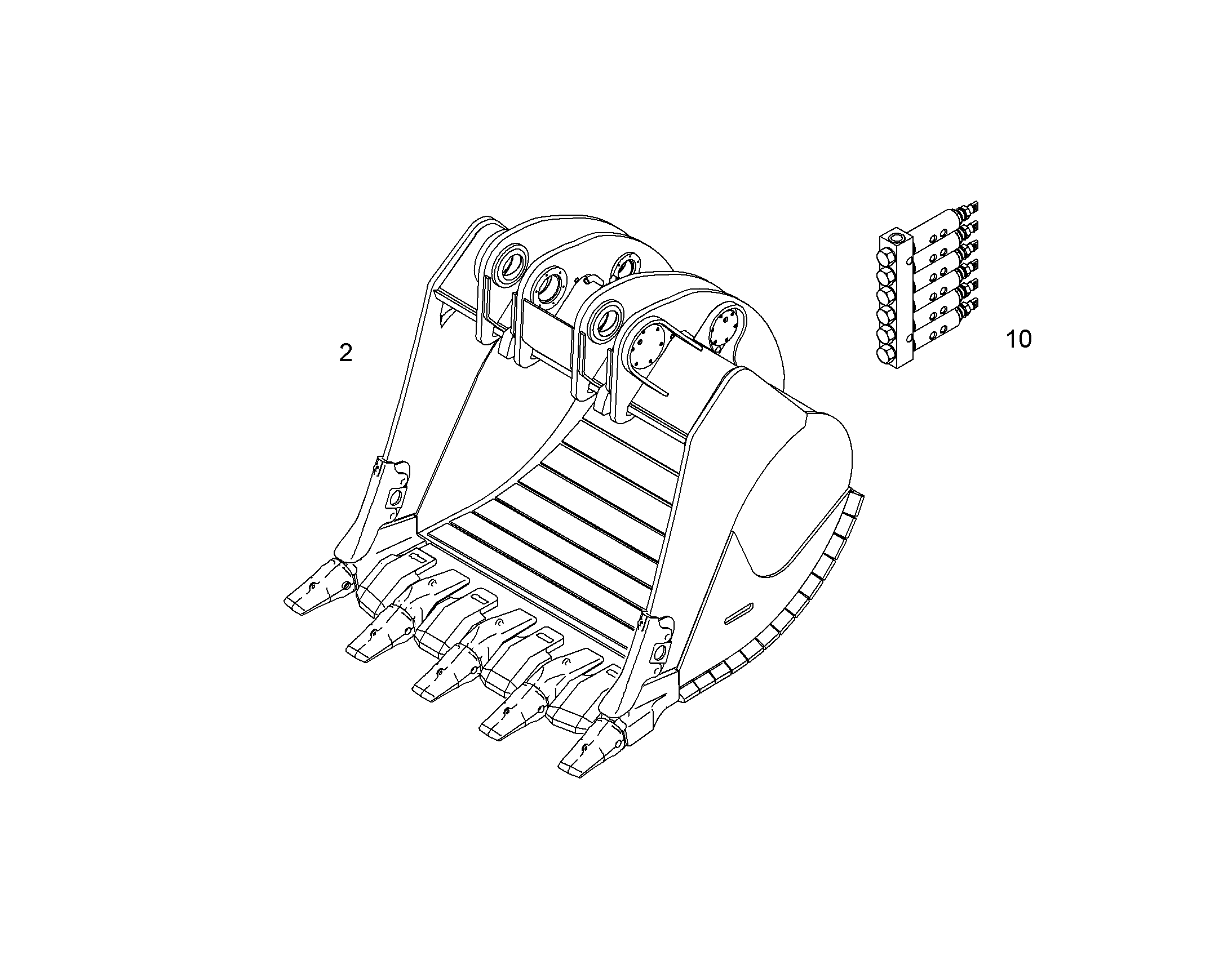 ЛОПАТА ОБРАТНАЯ 11858408 LIEBHERR