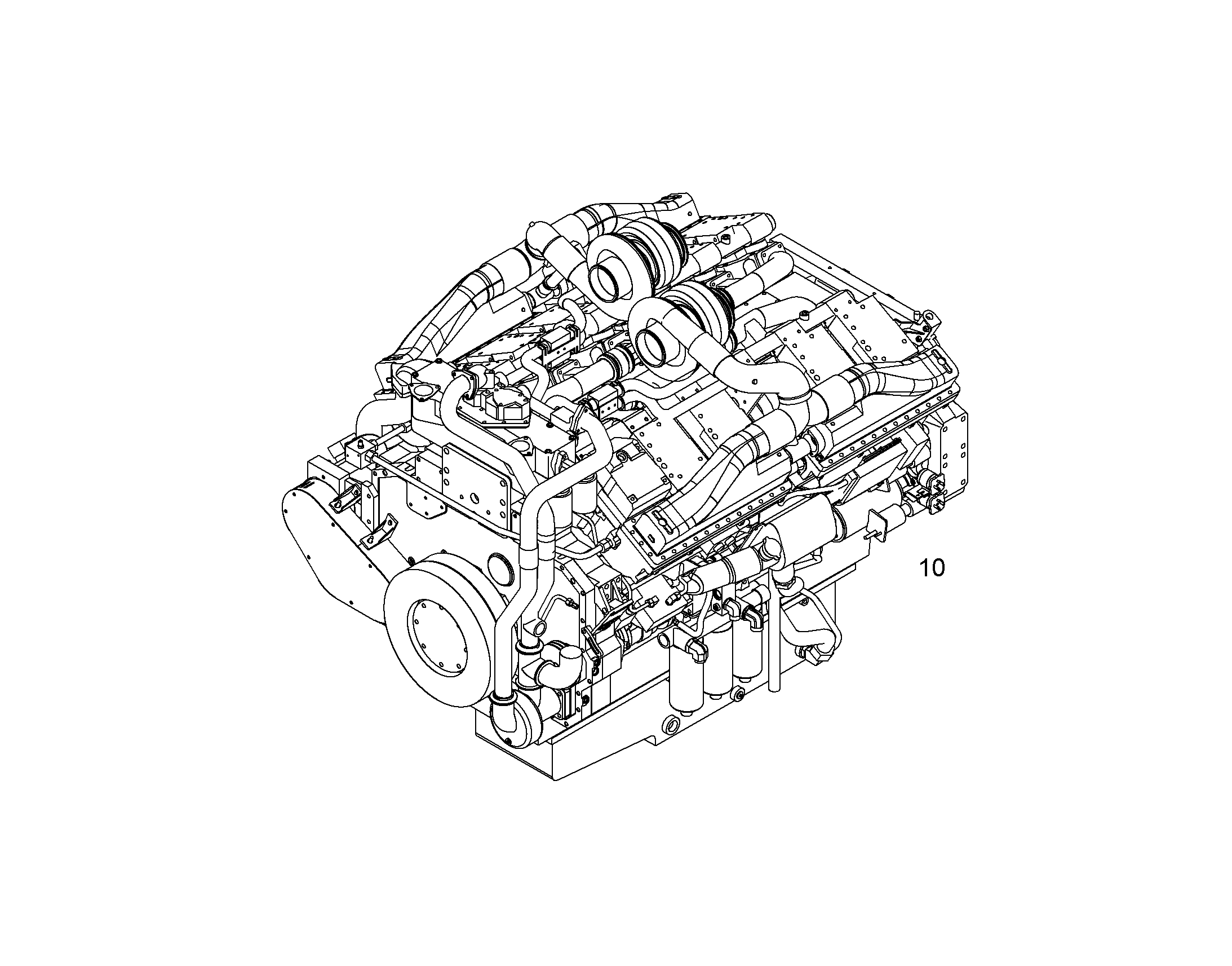 DIESEL ENGINE EU FLEX. PERIOD 12199454 LIEBHERR