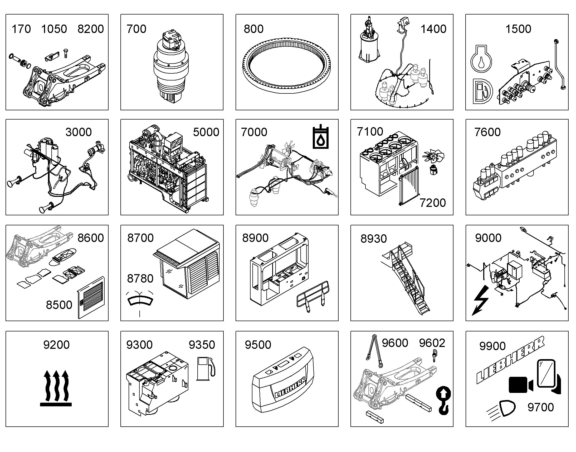 МОСТИК С ПОРУЧНЯМИ 10095396 LIEBHERR