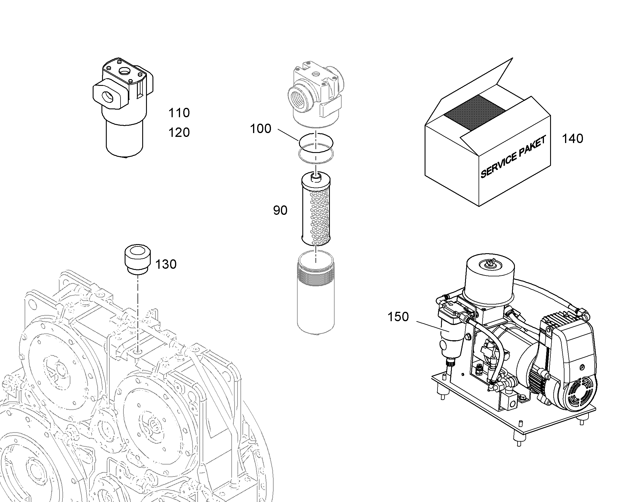 ФИЛЬТРУЮЩИЙ ЭЛЕМЕНТ 200µm 11699017 LIEBHERR
