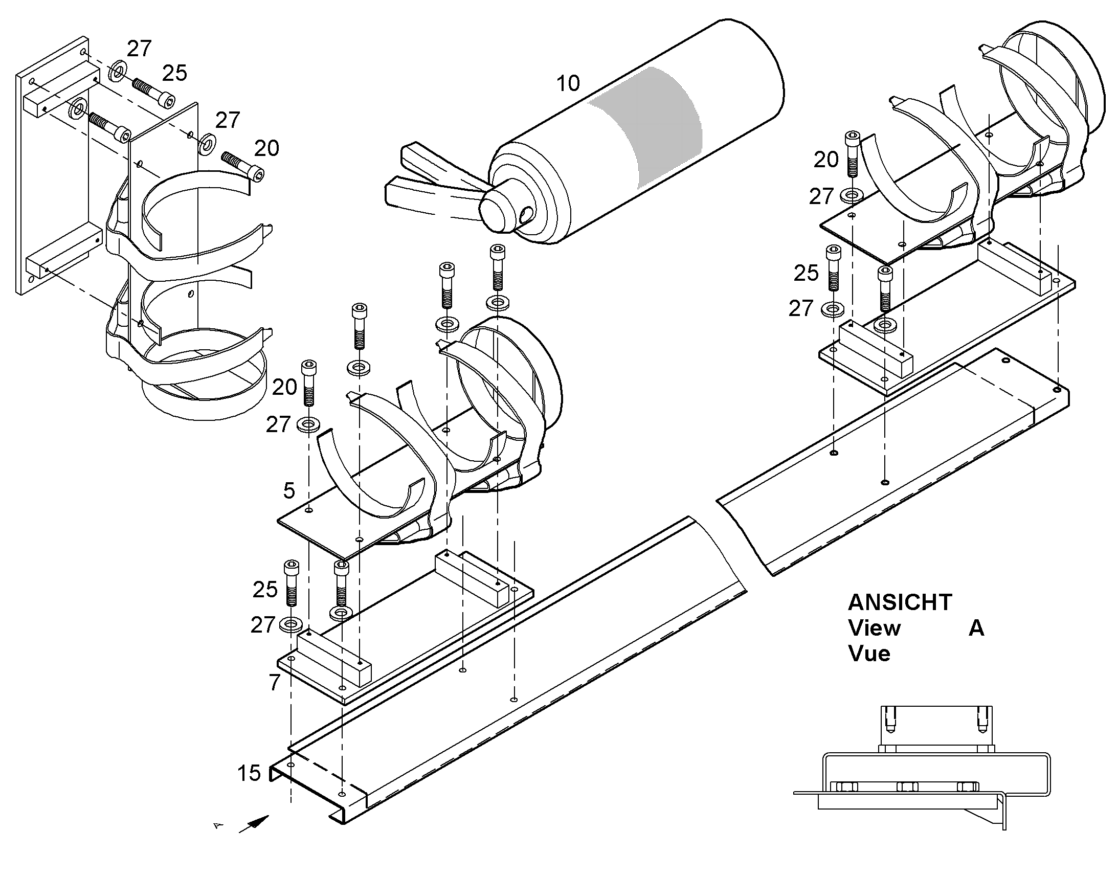 ОГНЕТУШИТЕЛЬ PQS 3-A:20-B:C 6KG 890102816 LIEBHERR