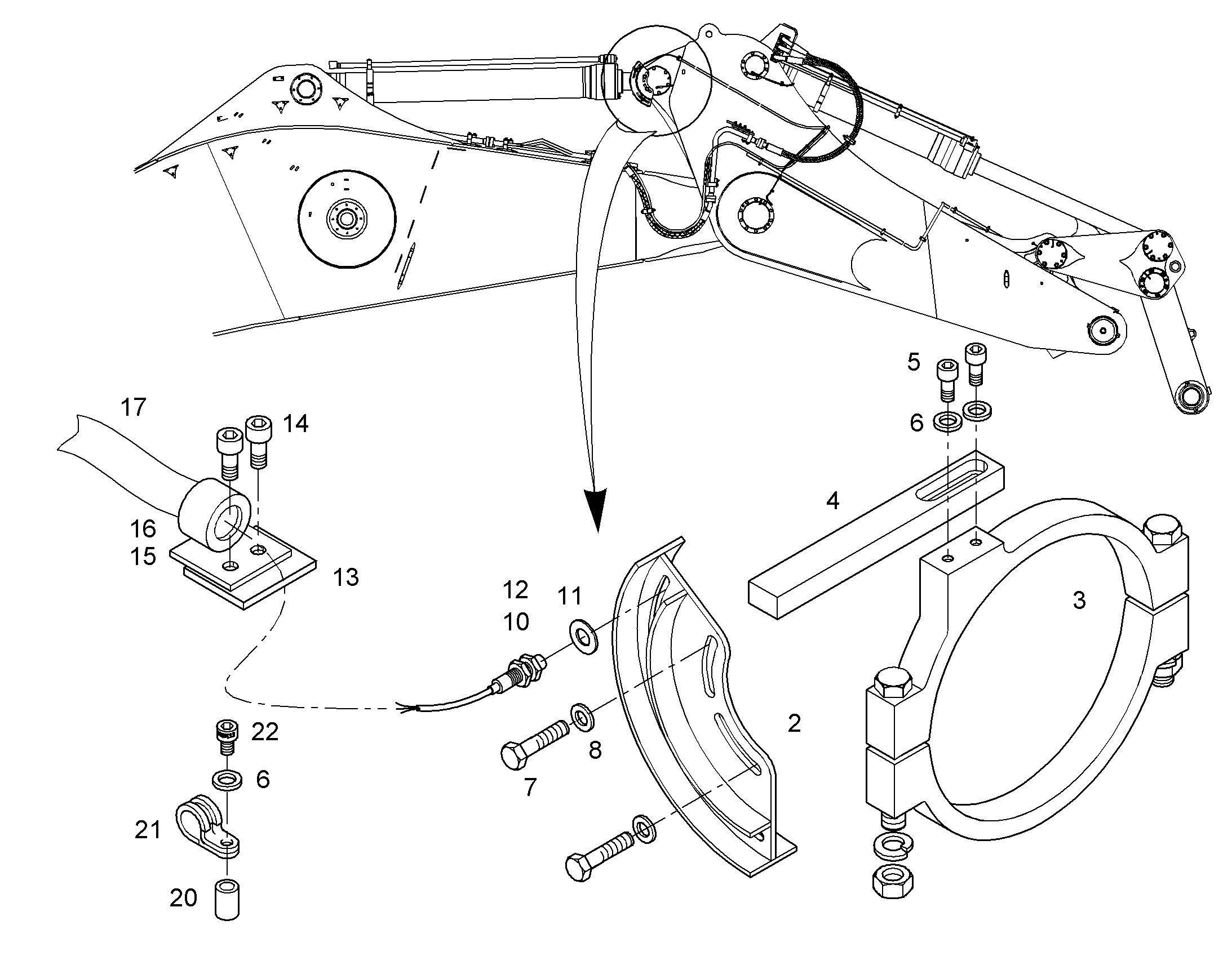 СКОБА 9941726 LIEBHERR