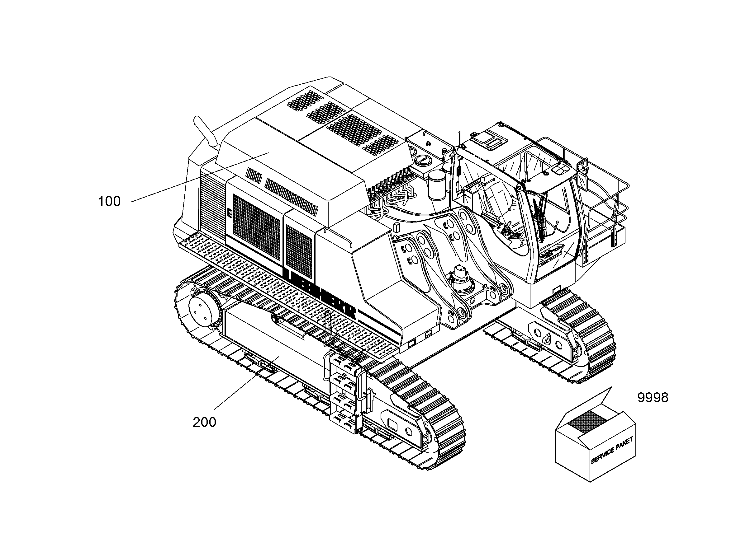 ШАССИ, КОМПЛЕКТ 10082544 LIEBHERR