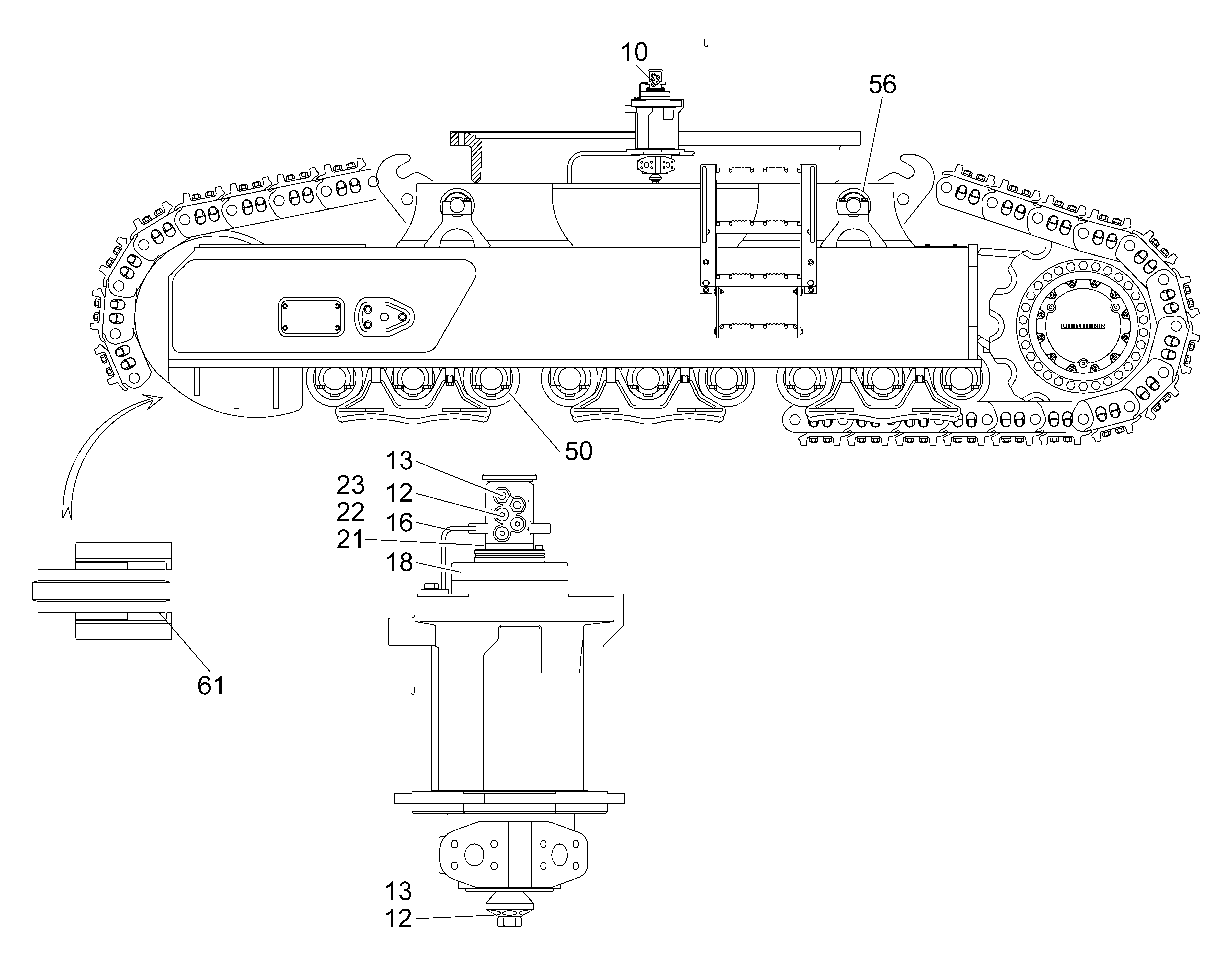 СОЕДИНЕНИЕ ПОВОРОТНОЕ 10009600 LIEBHERR