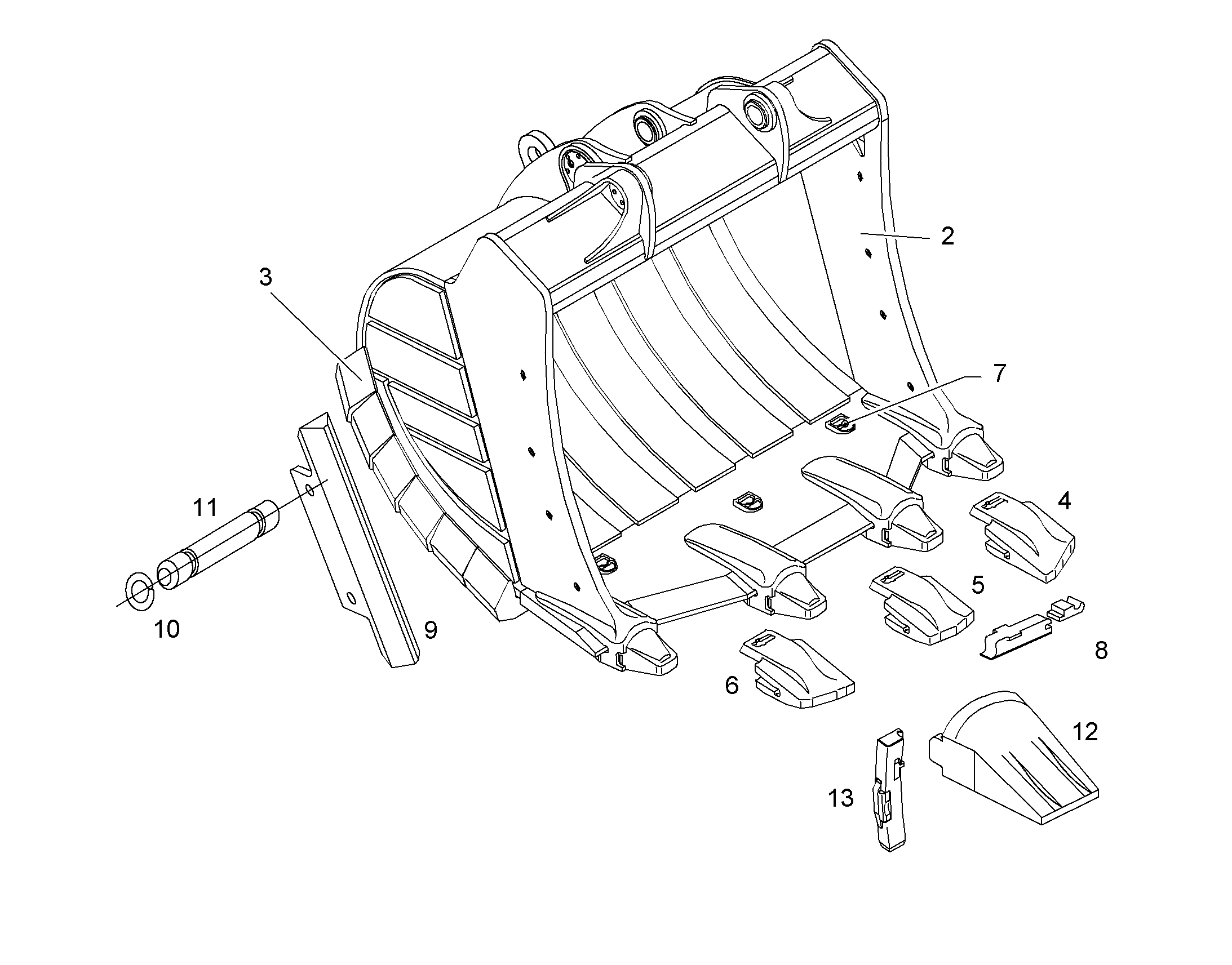 ЛОПАТА ОБРАТНАЯ HDV 10049378 LIEBHERR