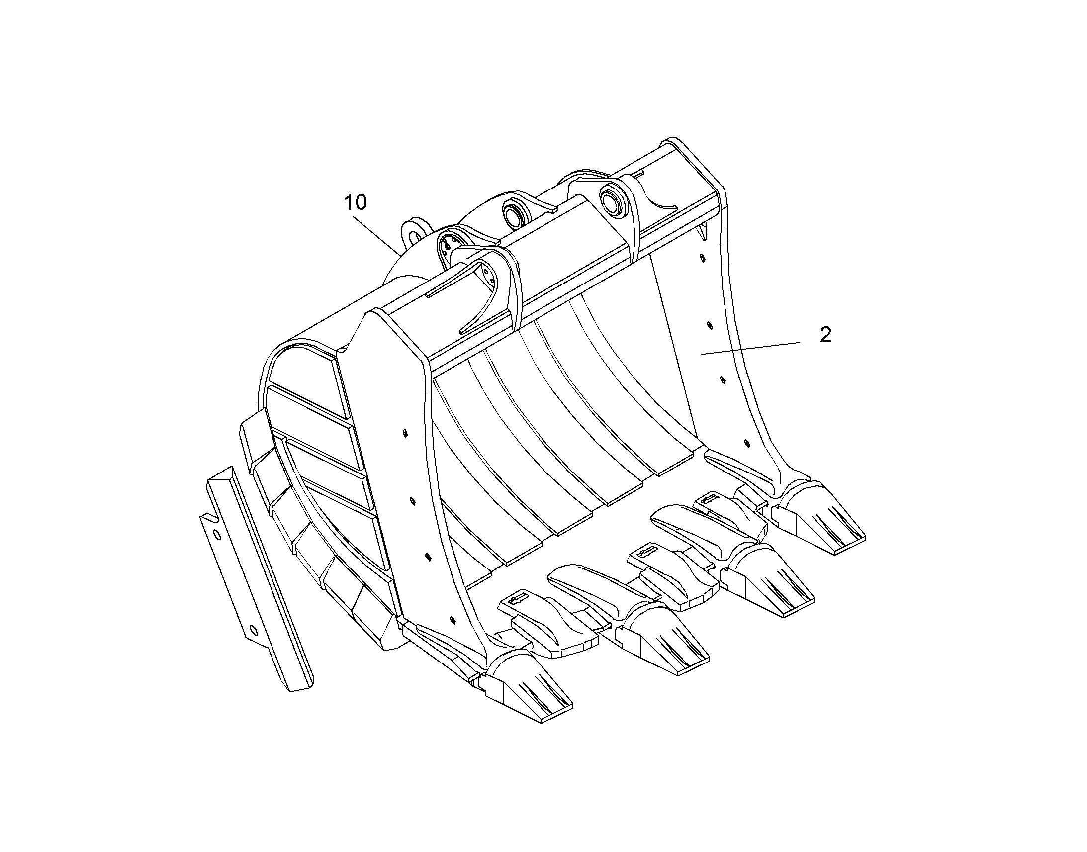 ЛОПАТА ОБРАТНАЯ HDV 10049448 LIEBHERR