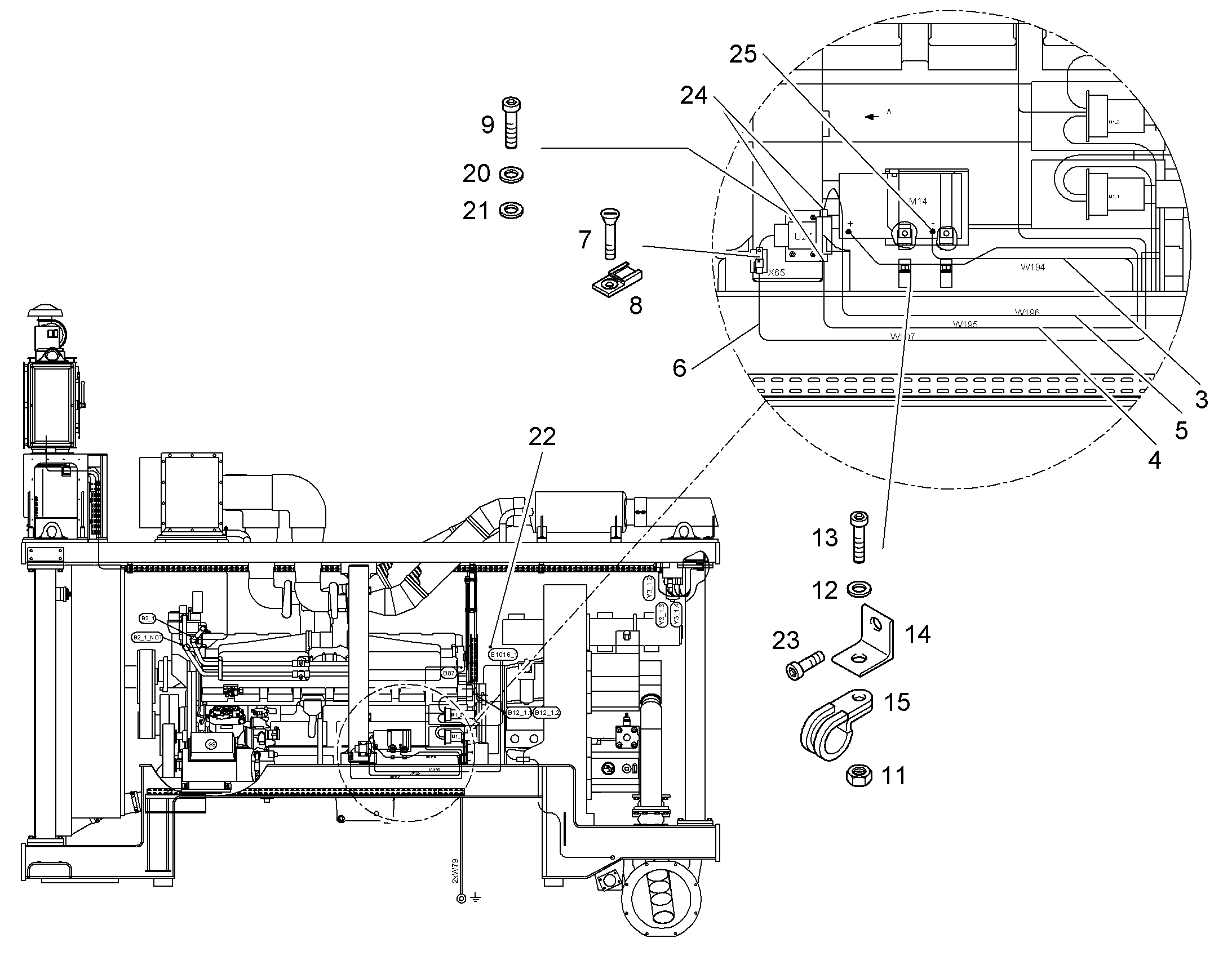 КОМПЛЕКТ КАБЕЛЕЙ 10041737 LIEBHERR