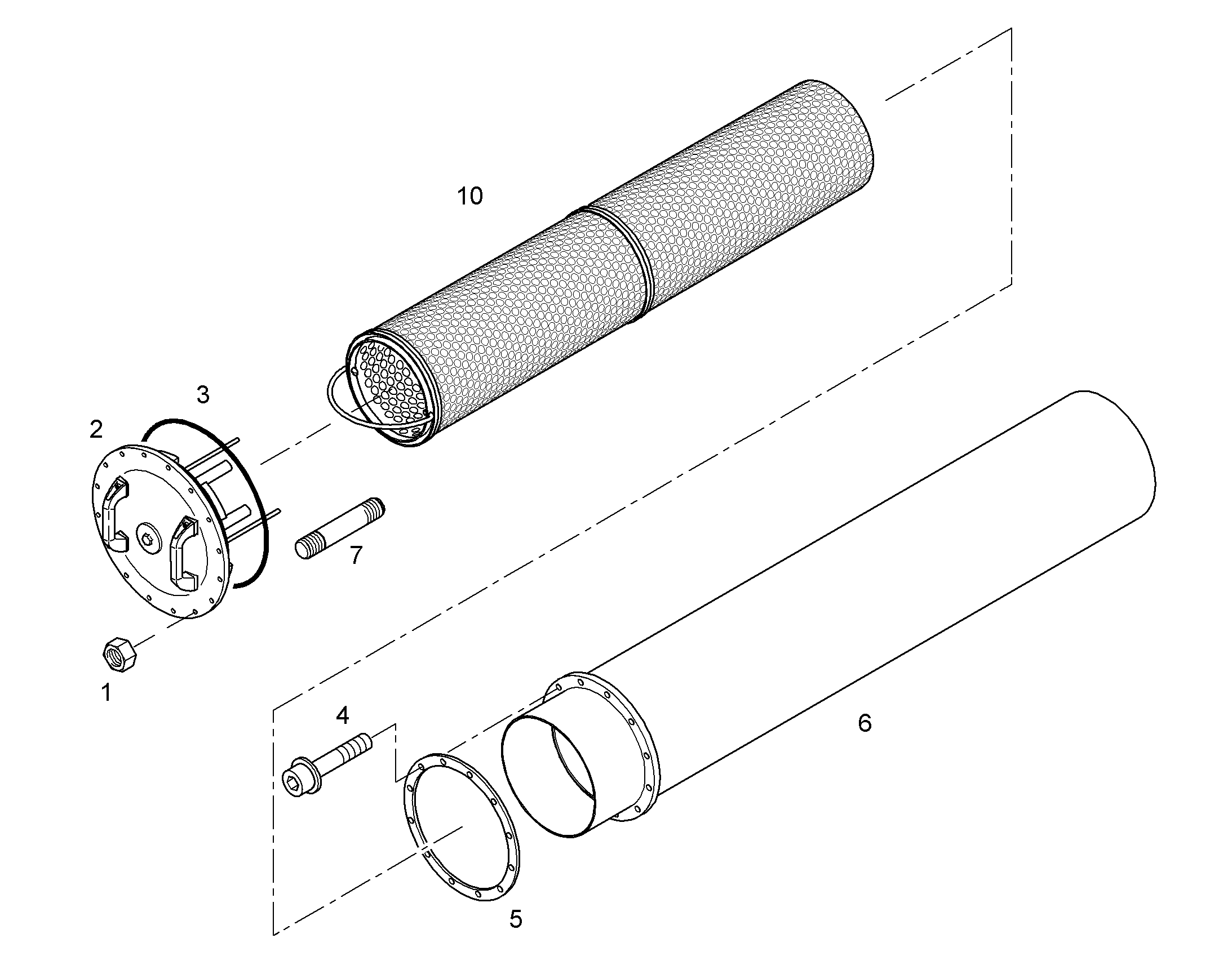 ФИЛЬТР.ЭЛЕМЕНТ СТЕКЛОВОЛОКОН. 15/5µm 11170341 LIEBHERR