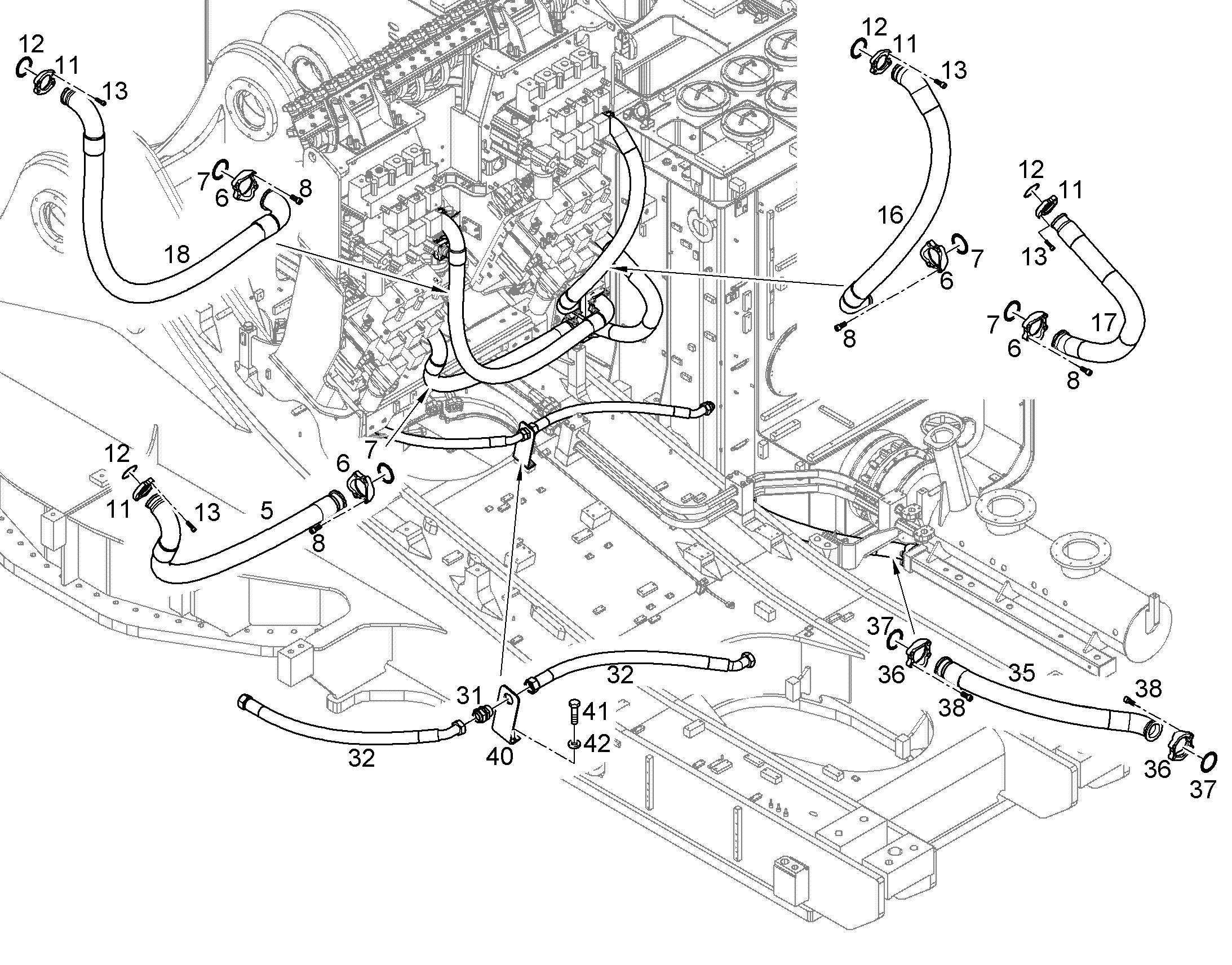 ШЛАНГ 70 10006754 LIEBHERR