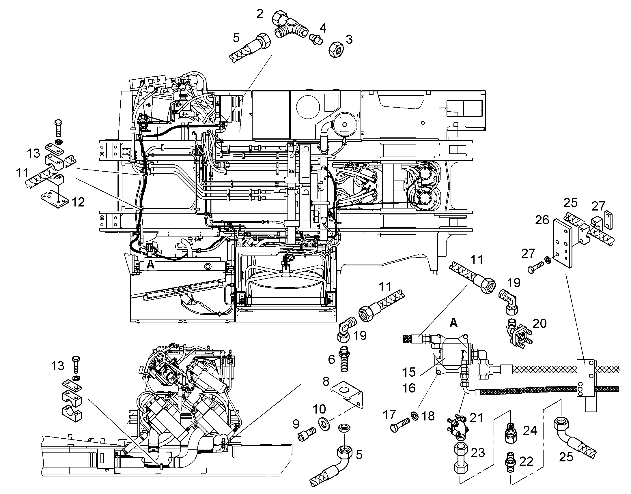 НАСОС ШЕСТЕРЕННЫЙ ДВОЙНОЙ 10292347 LIEBHERR