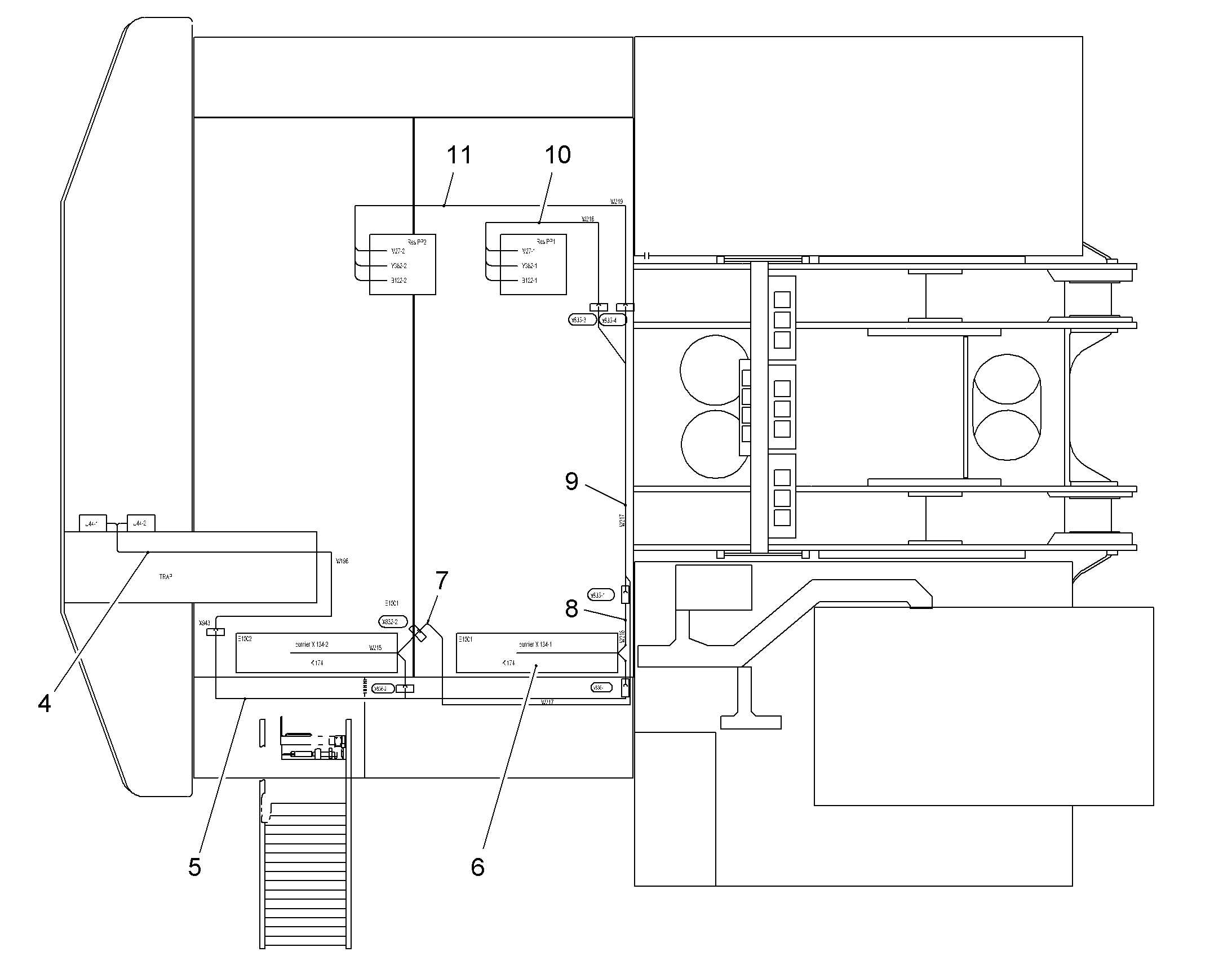 КОМПЛЕКТ КАБЕЛЕЙ 10042838 LIEBHERR