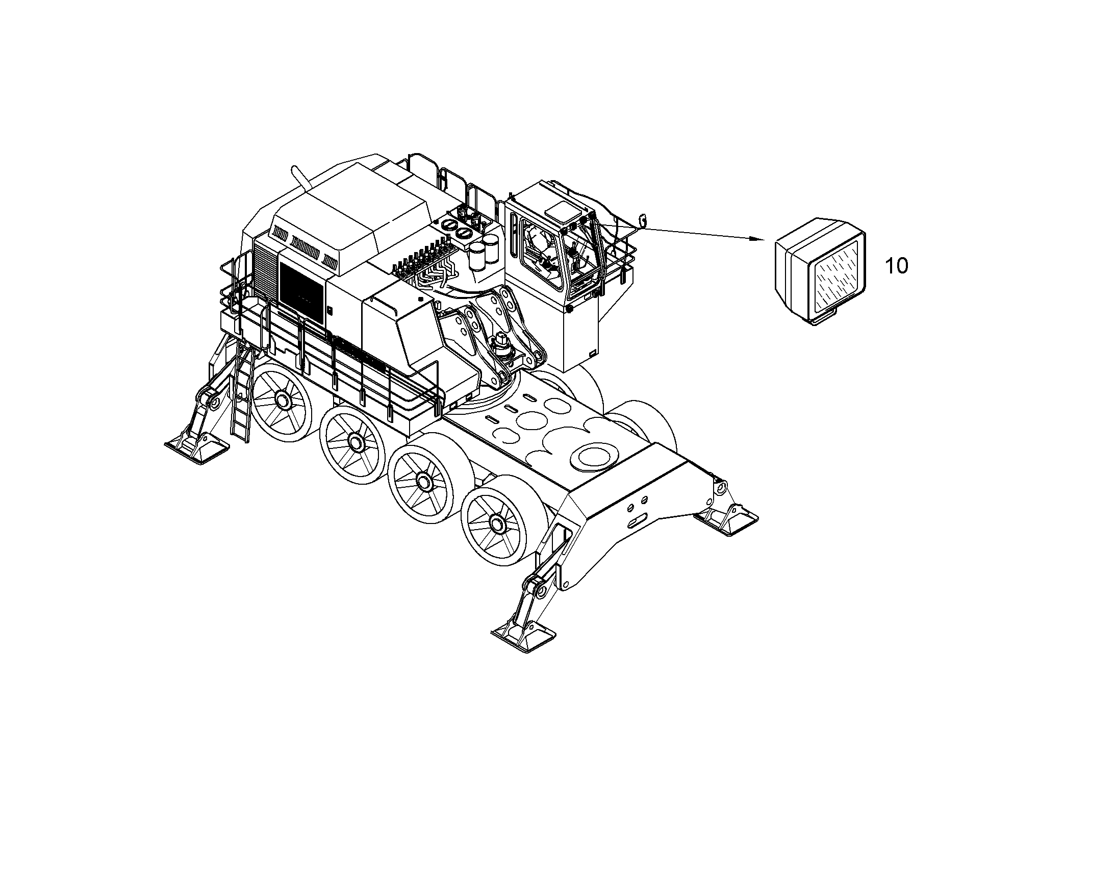 ПРОЖЕКТОР ДОПОЛНИТЕЛЬНЫЙ XENON VAR.3 10050029 LIEBHERR