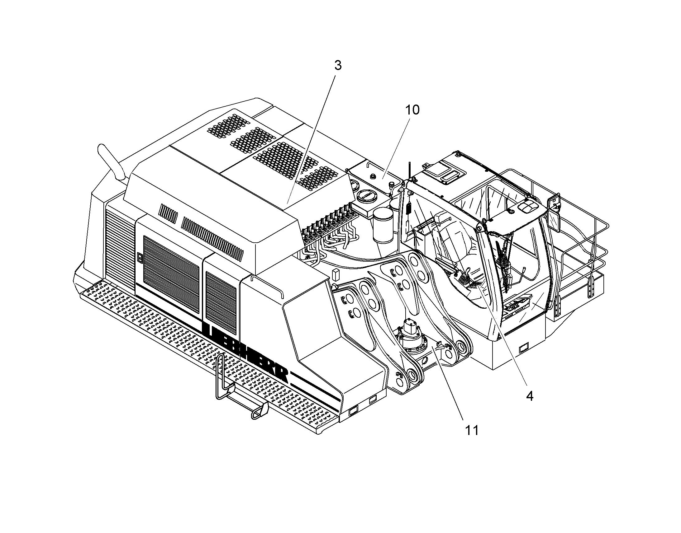 ПЕРЕОБОРУД. ПОВОР. ПЛАТФОРМЫ 10049116 LIEBHERR