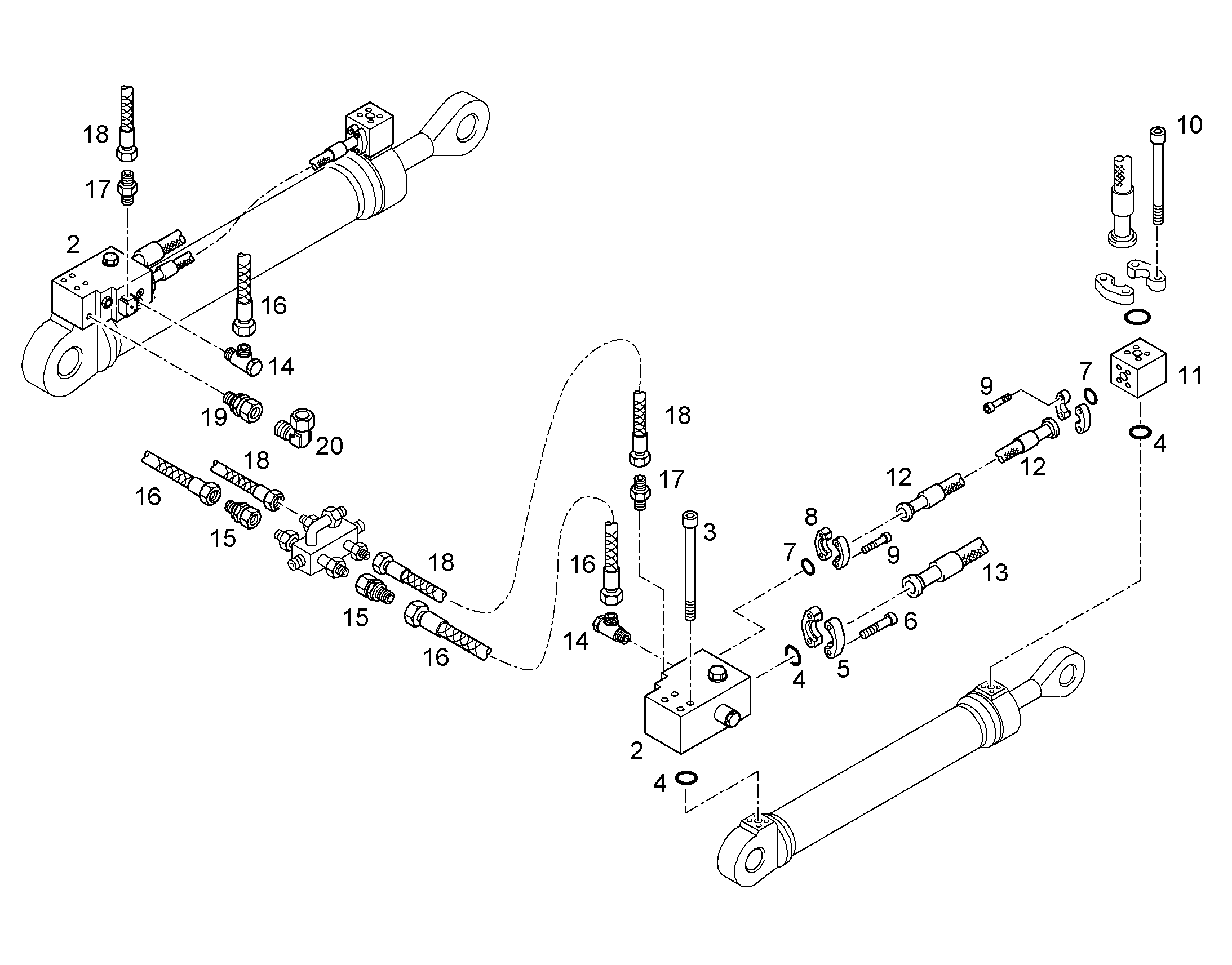 ШЛАНГ 25X2200 5616662 LIEBHERR