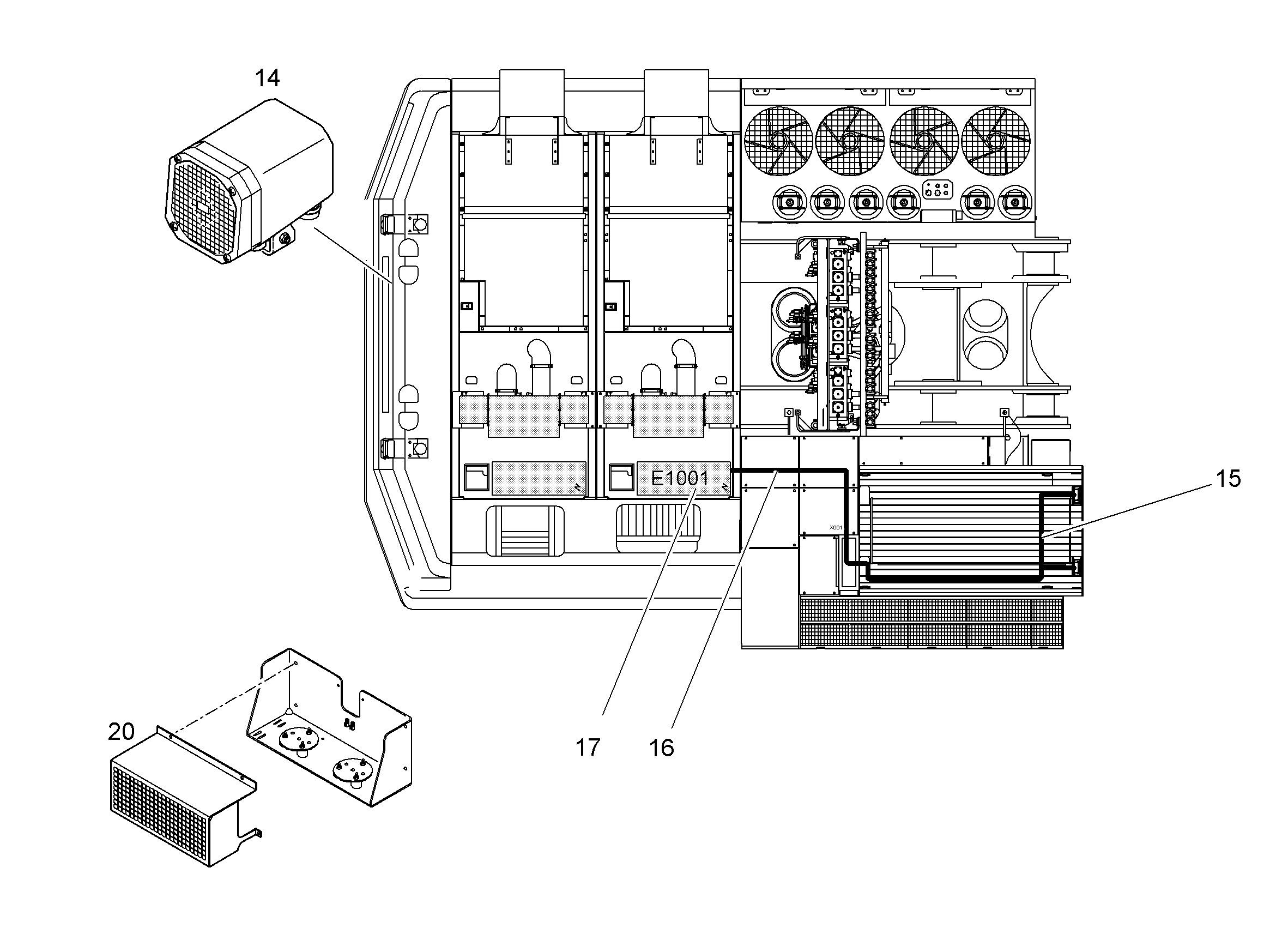 КОМПЛЕКТ КАБЕЛЕЙ 10097039 LIEBHERR