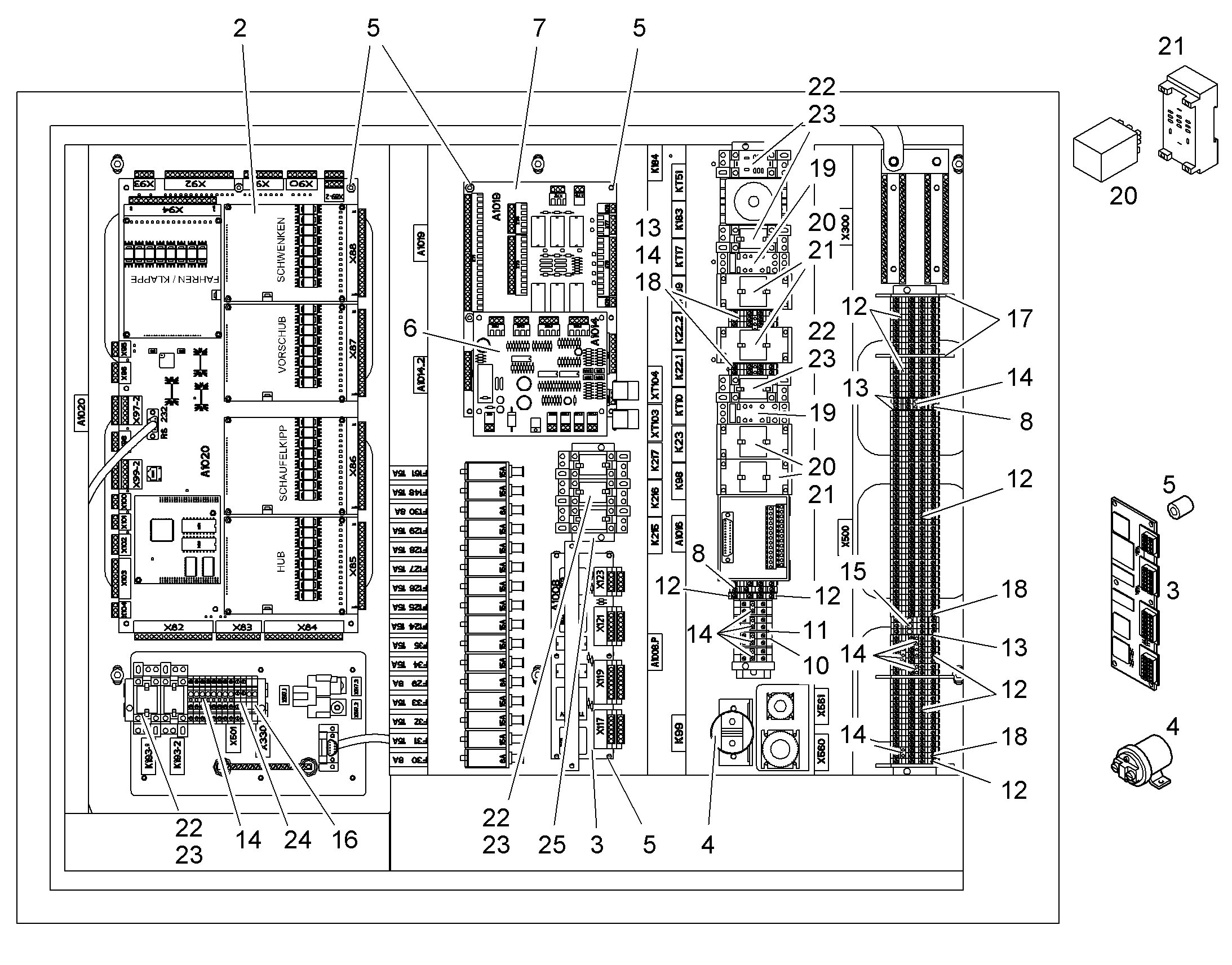 ПЛАТЫ В СБОРЕ 9009974 LIEBHERR