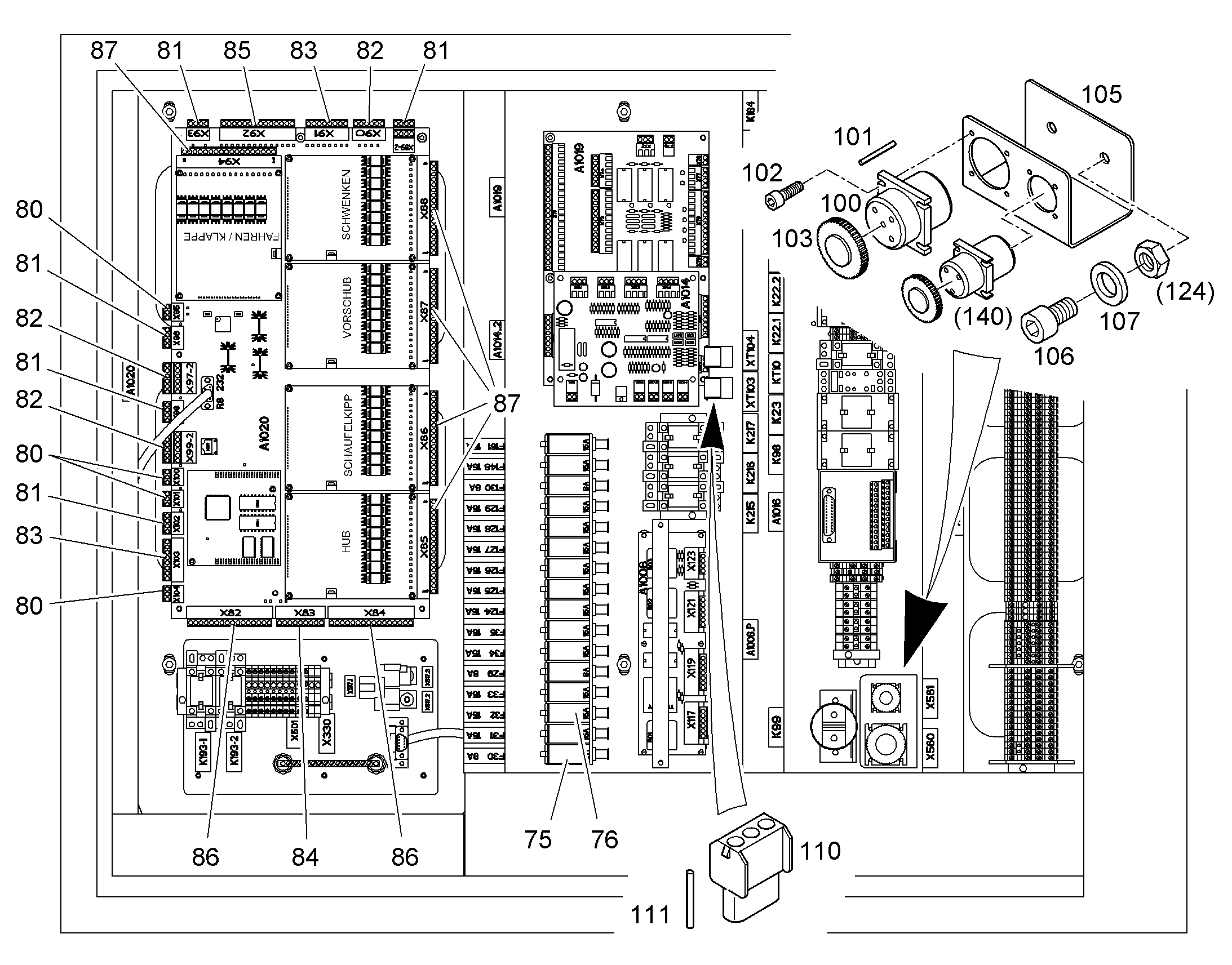 ШКАФ СИЛОВОЙ E1005 11468167 LIEBHERR