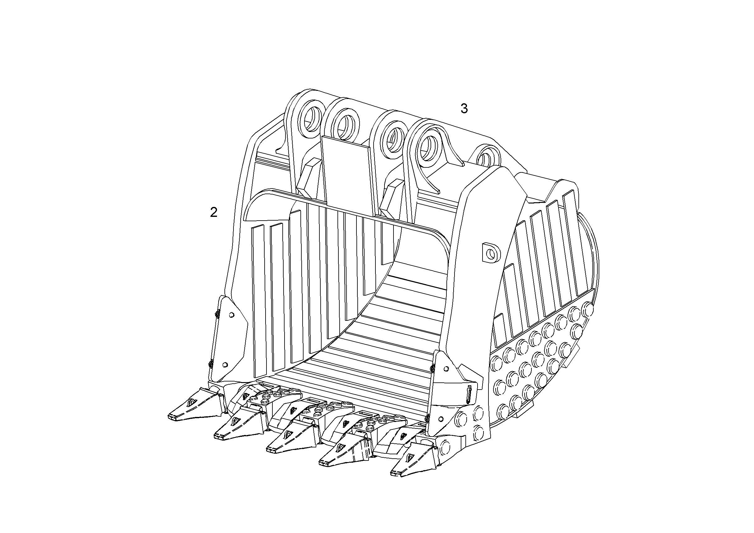 ЛОПАТА ОБРАТНАЯ HDV 9927619 LIEBHERR