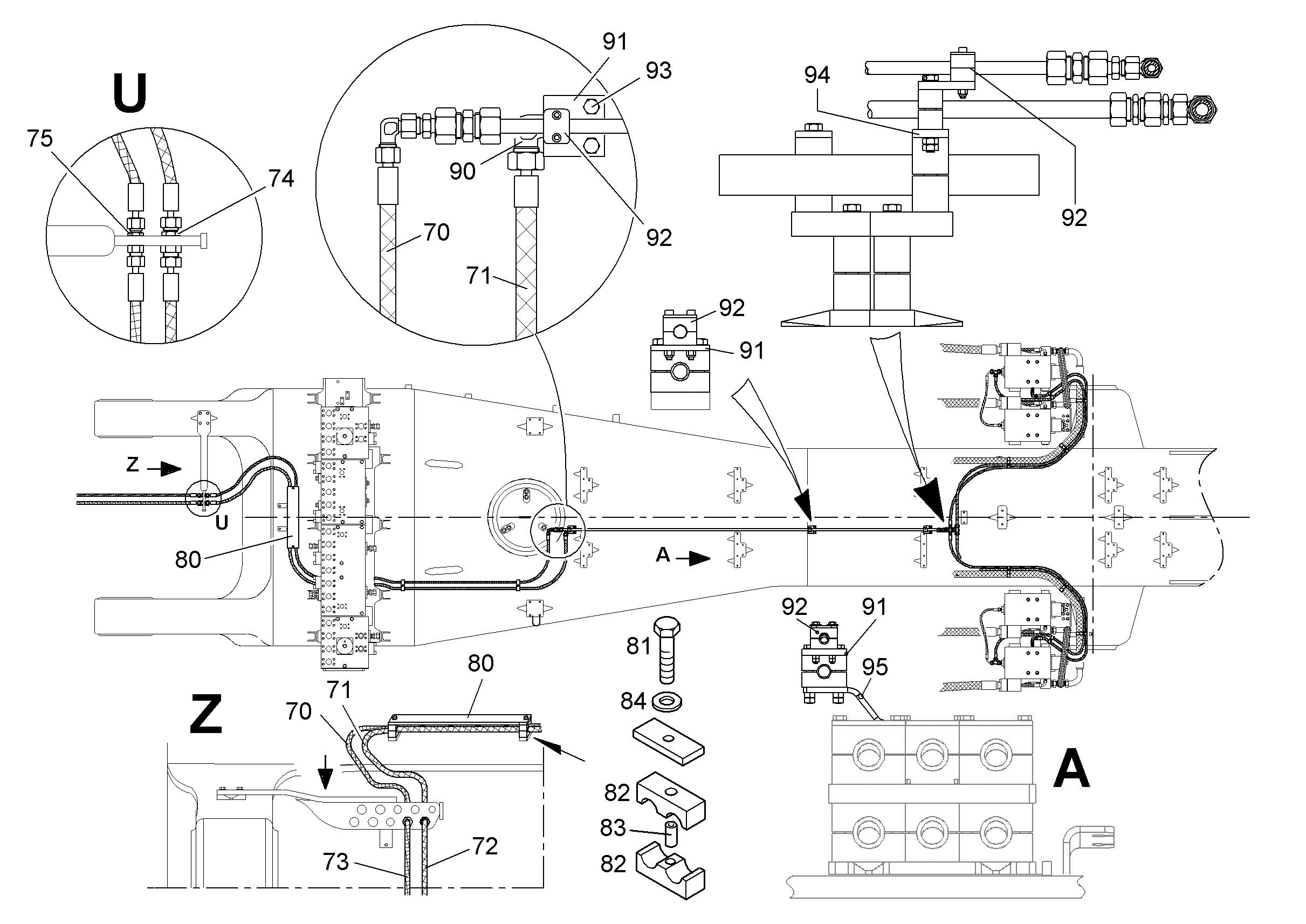 ШЛАНГ 12X1200 5616392 LIEBHERR