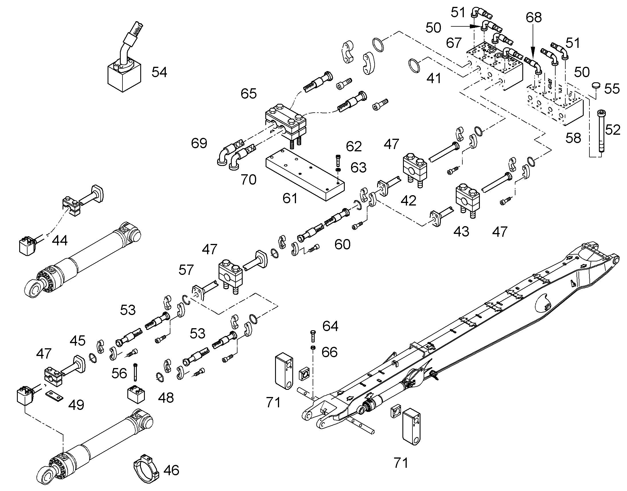 ЗАЩ.ТРУБЫ ЦИЛ.РУК. 9012275 LIEBHERR