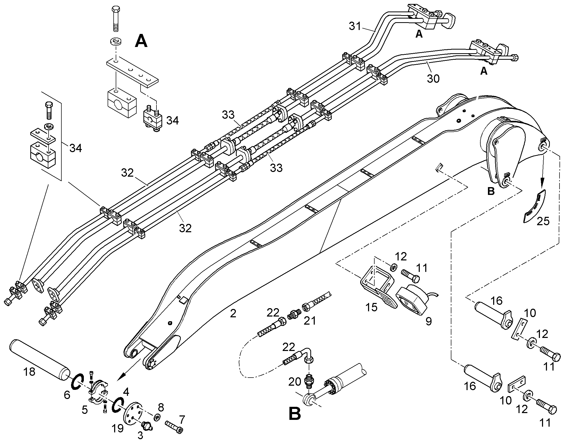 ШЛАНГ 12X1000 7005369 LIEBHERR