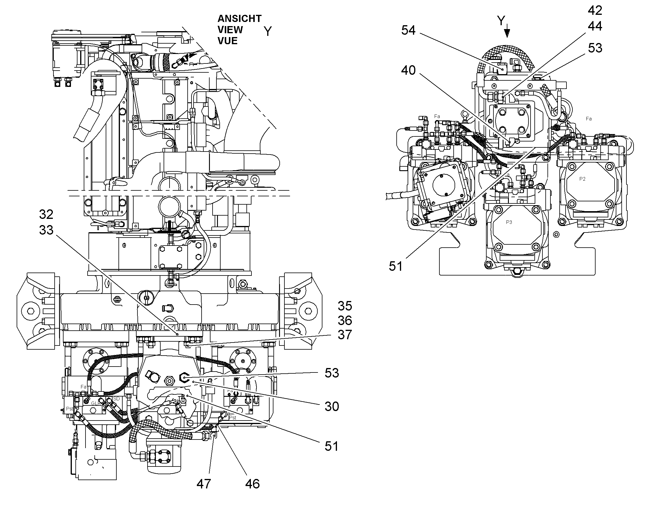 КОМПЛ.ДЕТ.НАСОСА ПОВ.МЕХ.A4V56 11071268 LIEBHERR