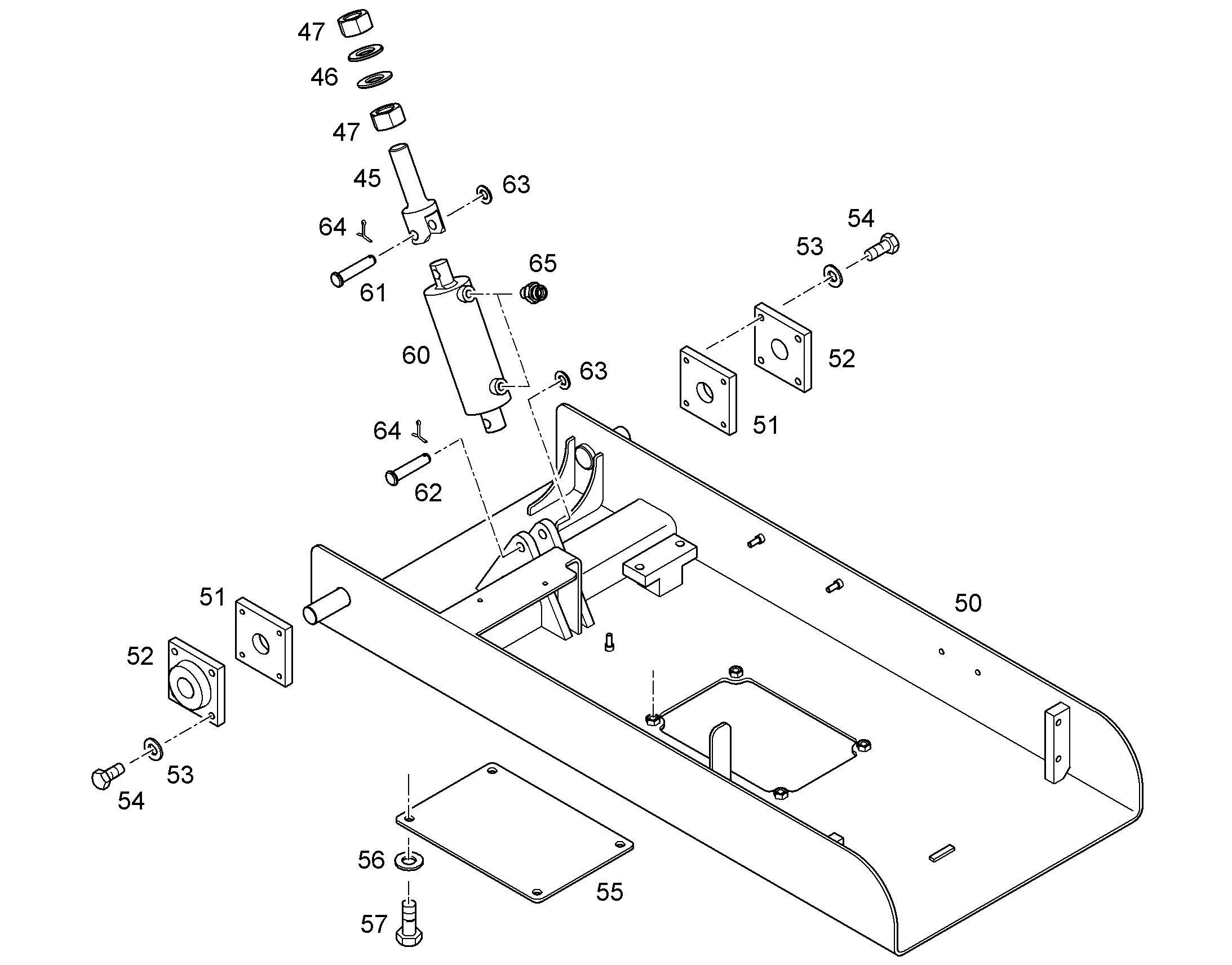 ШЕСТИГРАННАЯ ГАЙКА M30X2 4901534 LIEBHERR