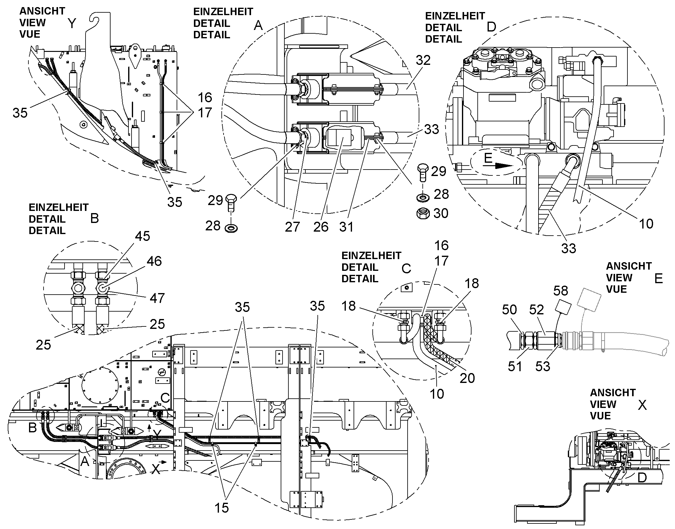 ШЛАНГ ТОПЛИВНЫЙ 25X1700 10043702 LIEBHERR