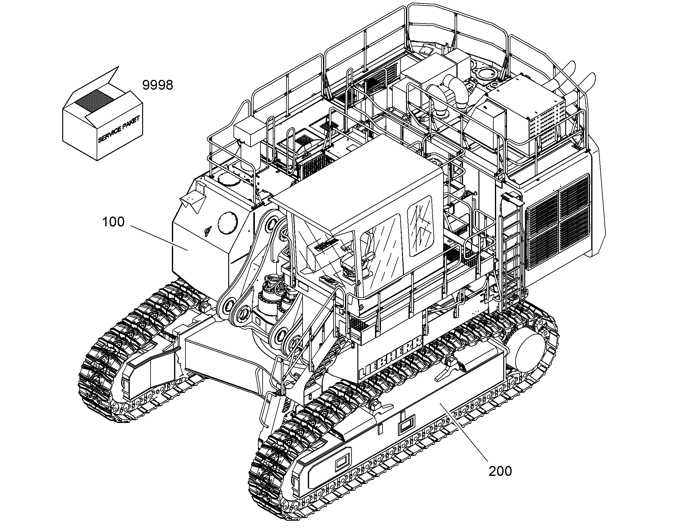 ШАССИ, КОМПЛЕКТ 10404701 LIEBHERR