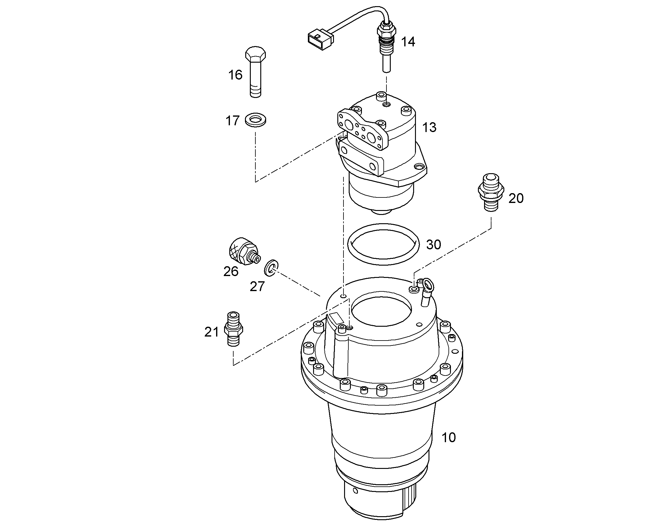 УЗЕЛ МЕХАНИЗМА ПОВОРОТА 10403248 LIEBHERR