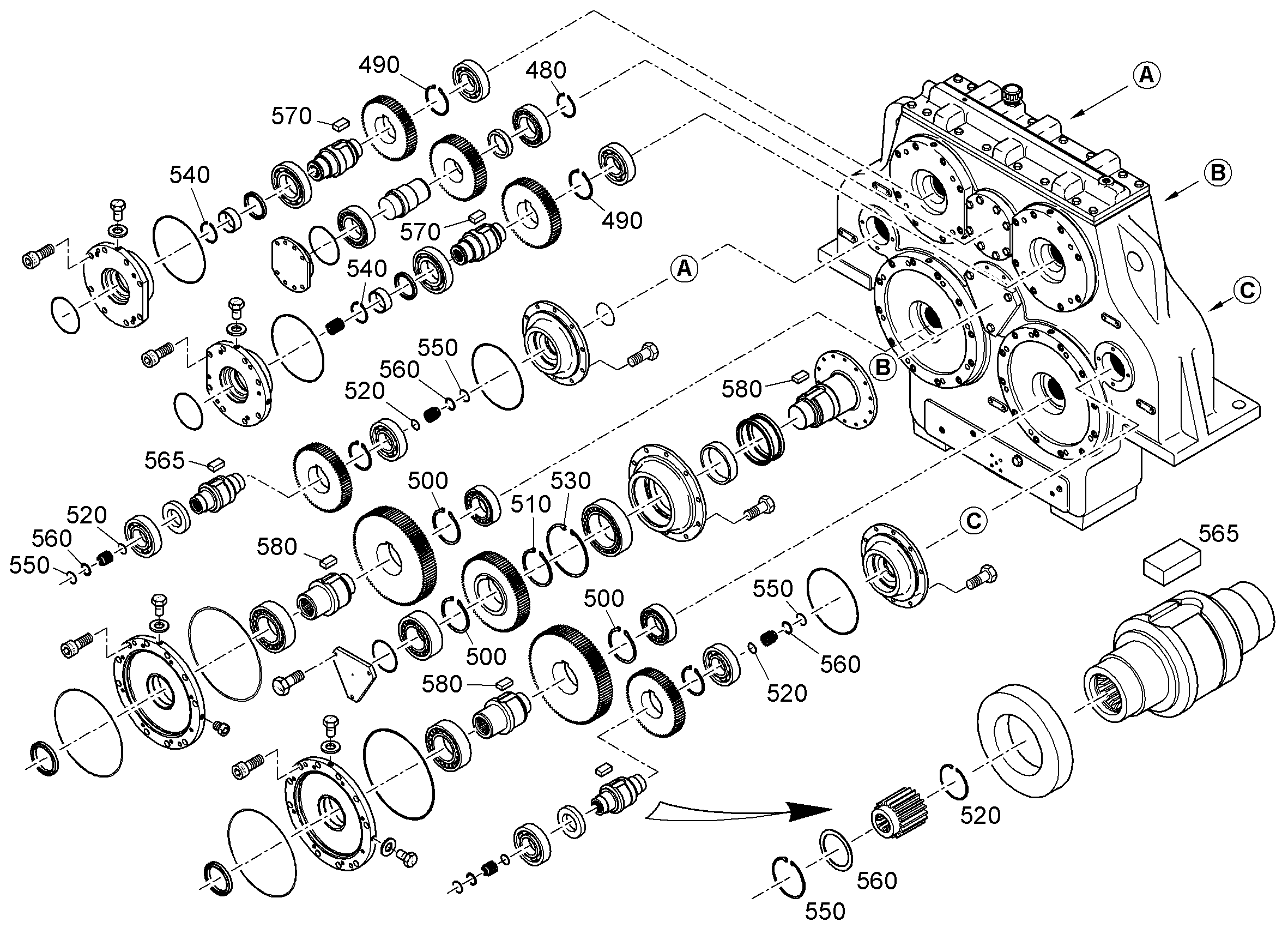 ШПОНКА ПРИЗМАТИЧ. DIN 6885 B28X16X45 10216753 LIEBHERR