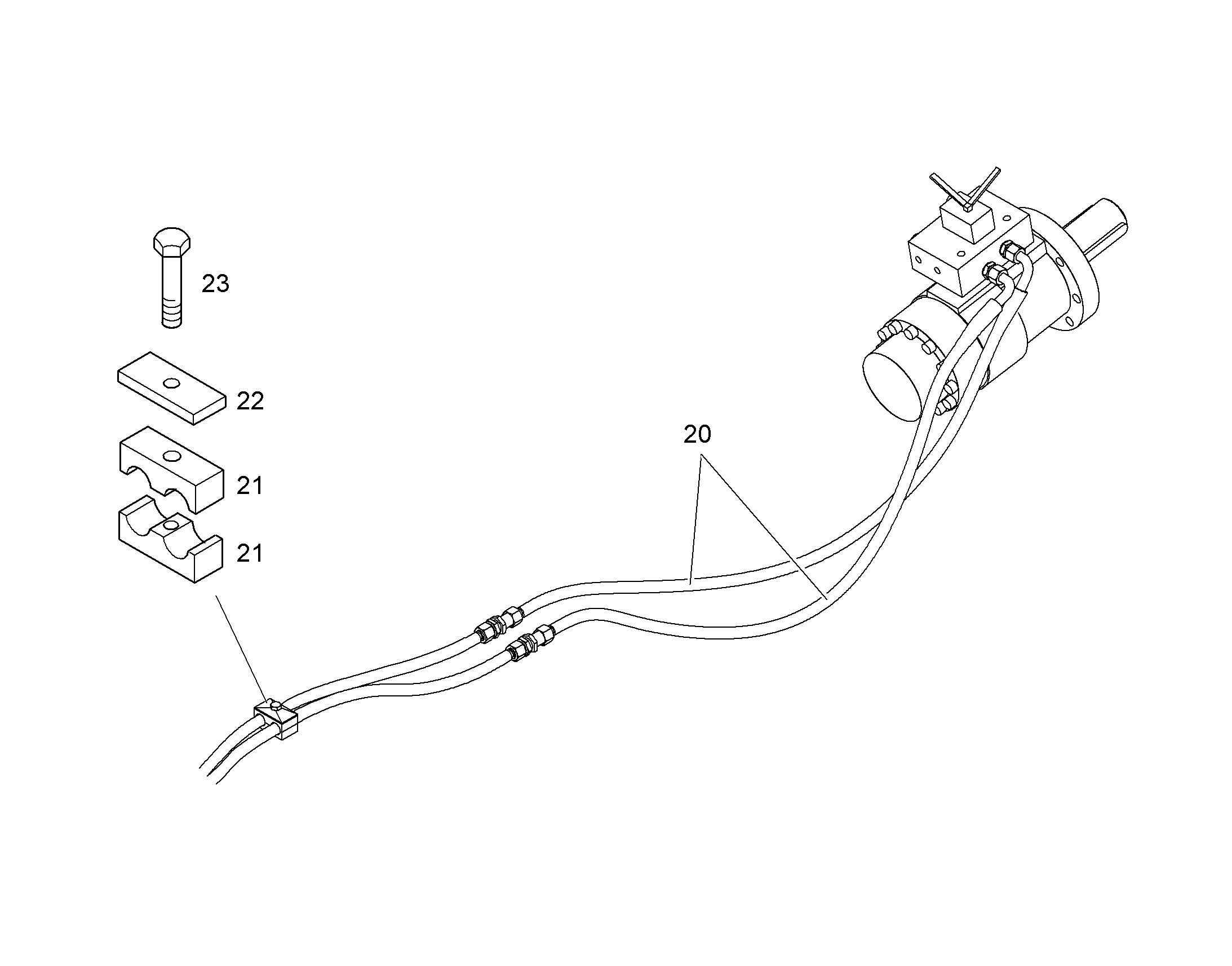 ШЛАНГ 10X1800 10002999 LIEBHERR
