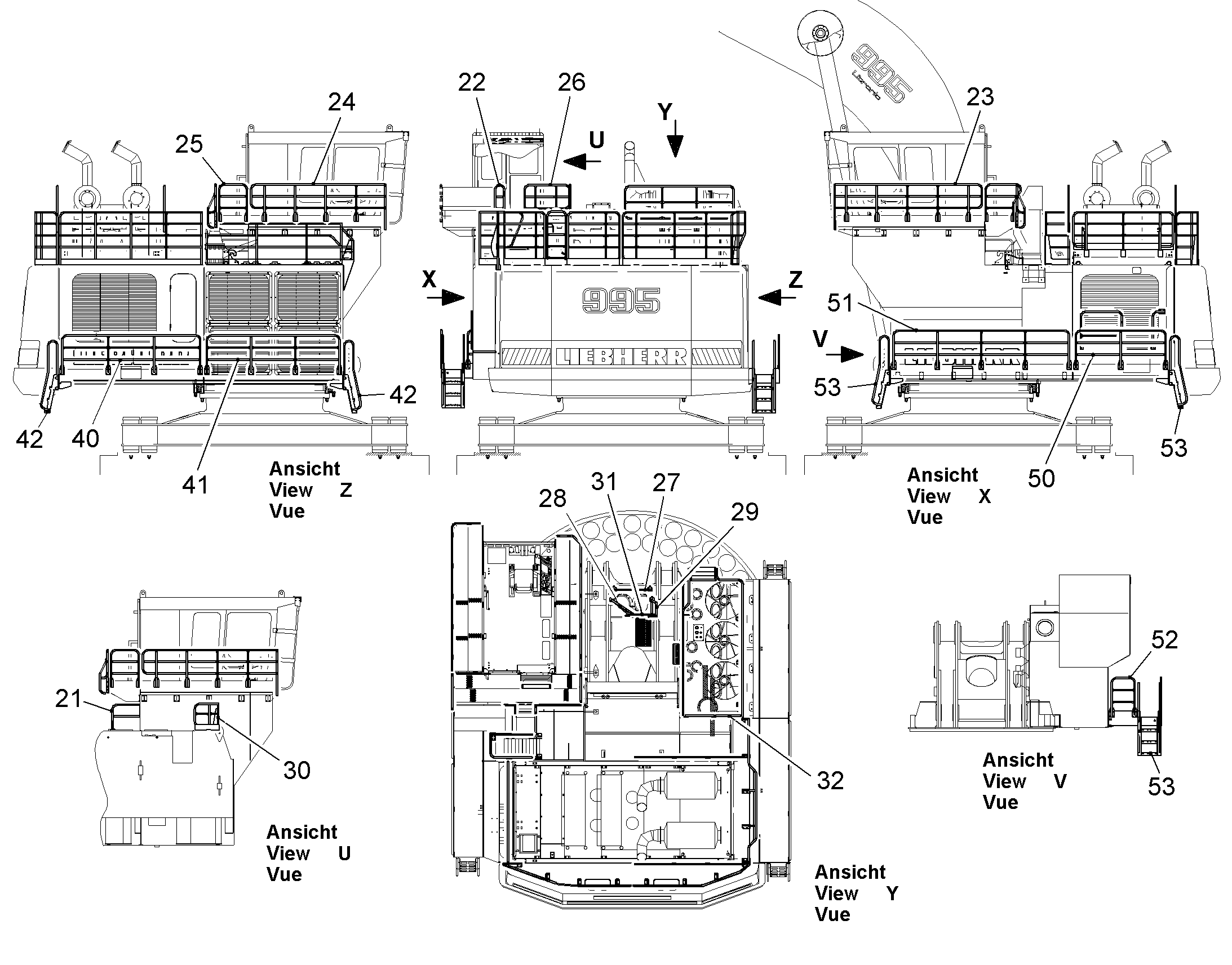 ПОРУЧЕНЬ ЛЕВЫЙ 10048875 LIEBHERR