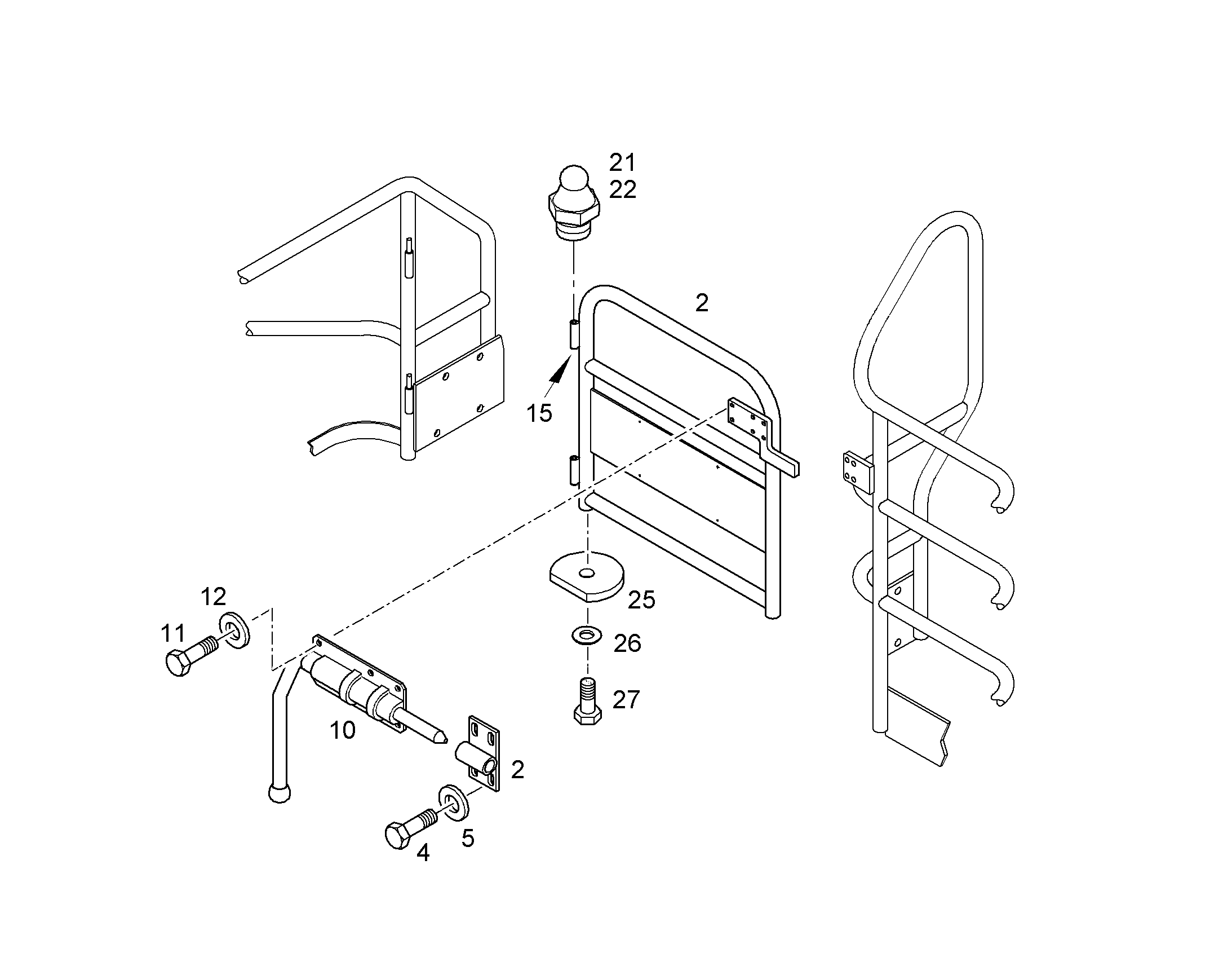 ПОРУЧНИ ДВЕРИ 10048924 LIEBHERR