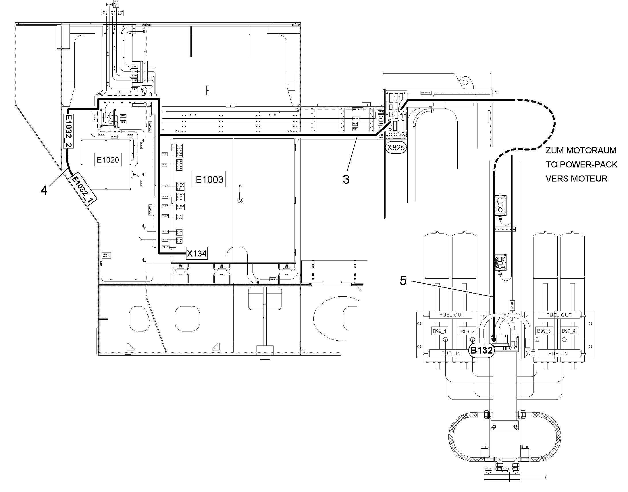 КОМПЛЕКТ КАБЕЛЕЙ 10041812 LIEBHERR